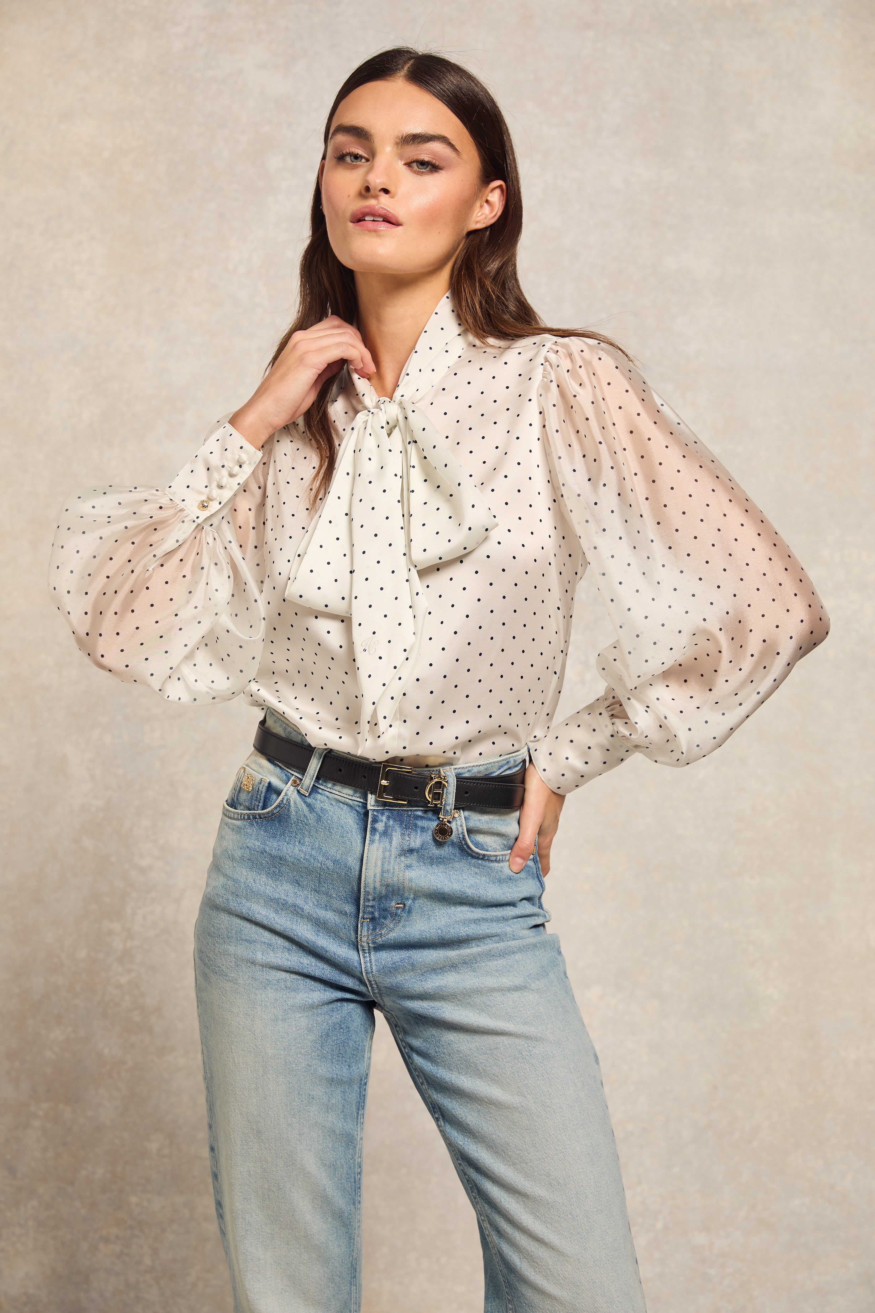 Polka dot blouse australia on sale