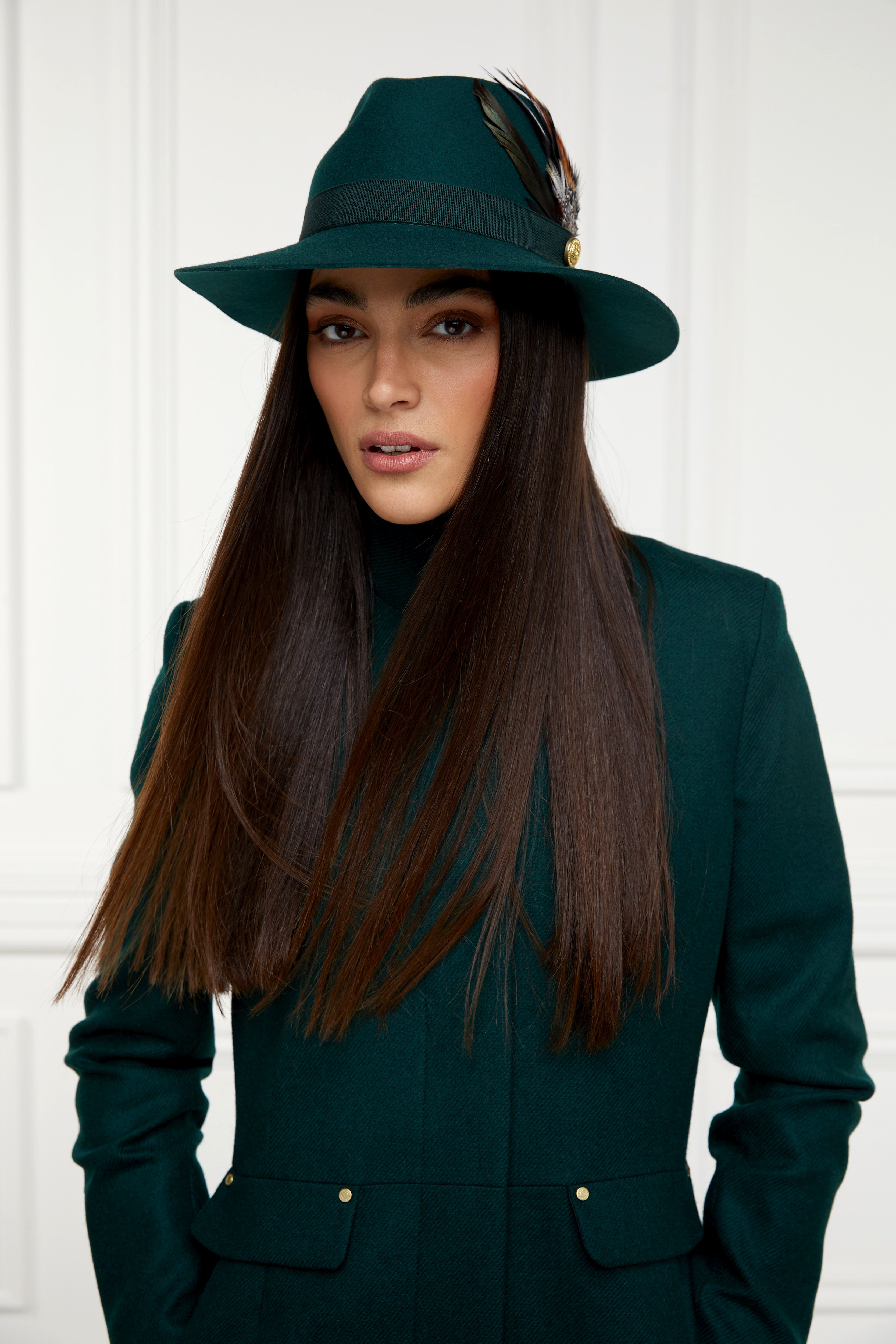 Green trilby sale hat