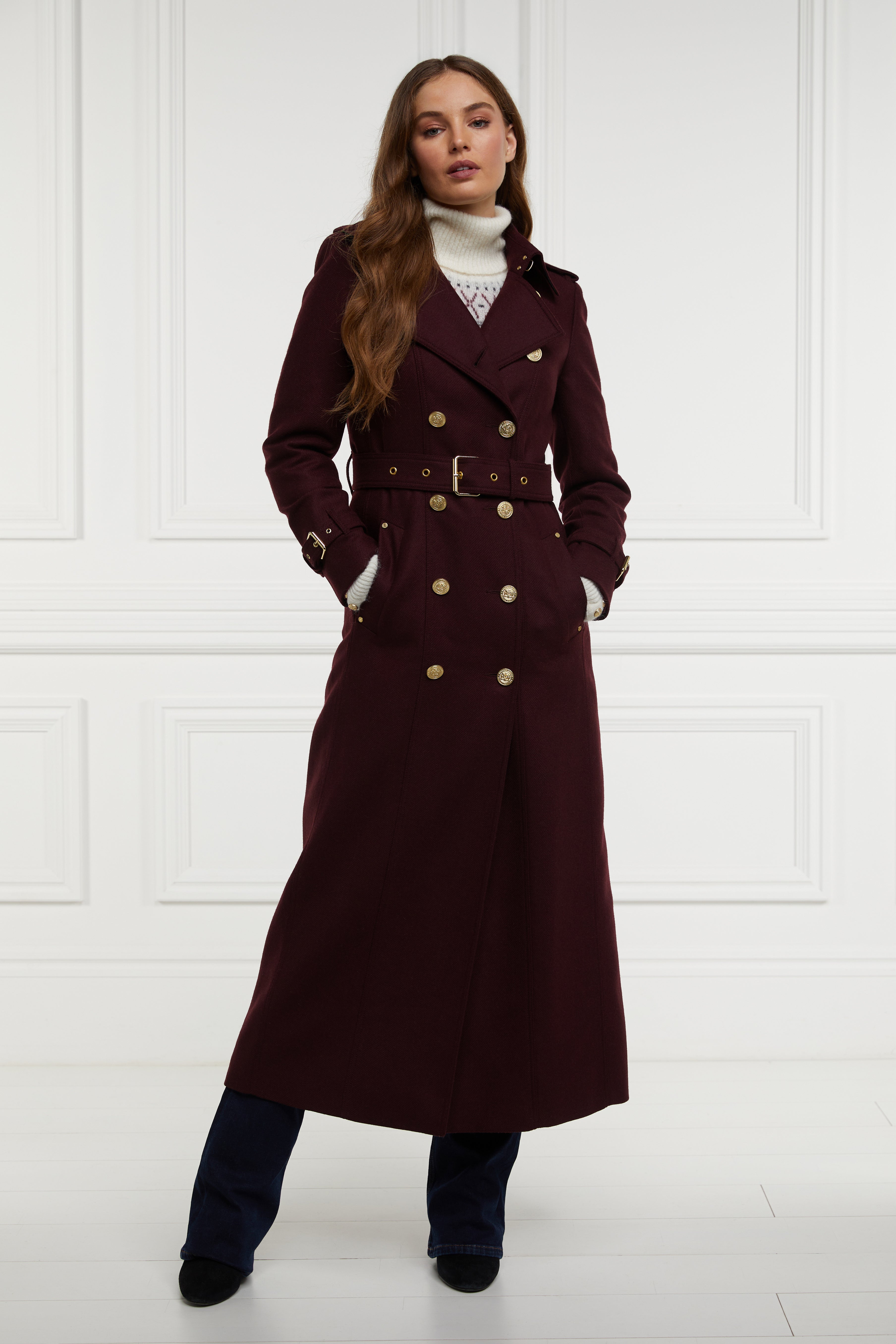 Full Length Marlborough Trench Coat (Mulberry) – Holland Cooper ®