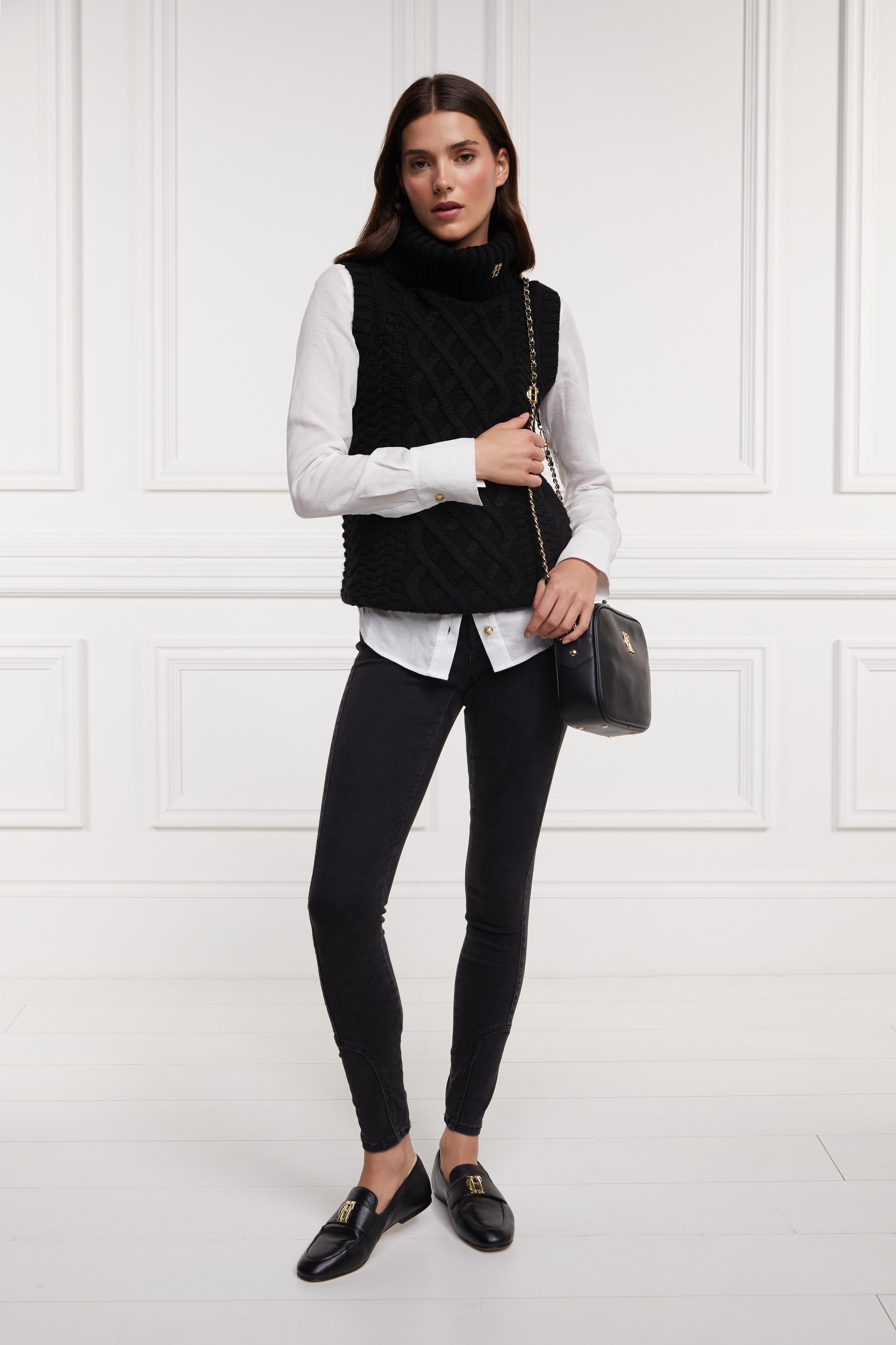 Michael Kors Womens Sleeveless Sweater Black Size 8 - Shop Linda's