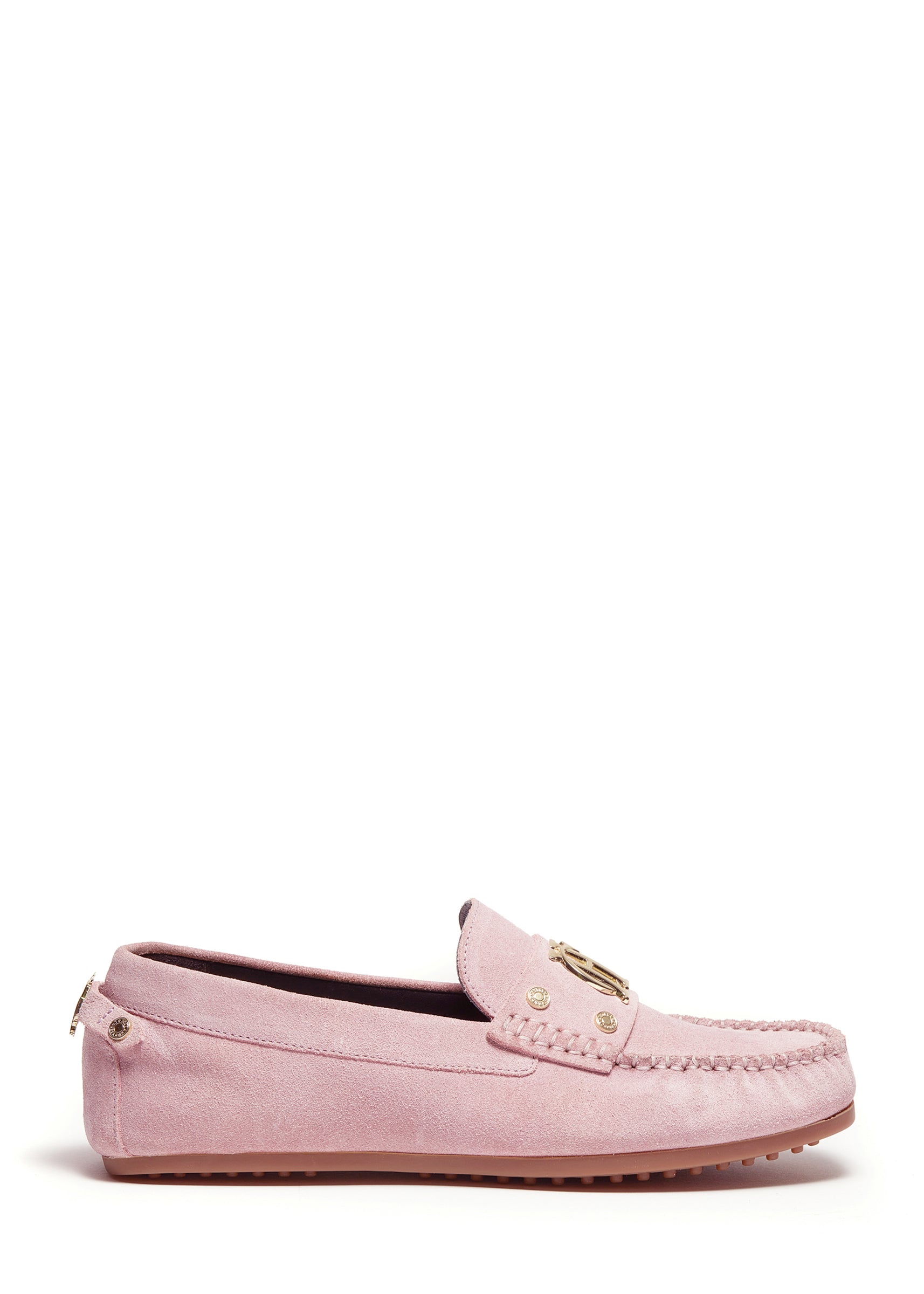 The Driving Loafer Soft Pink Suede Holland Cooper