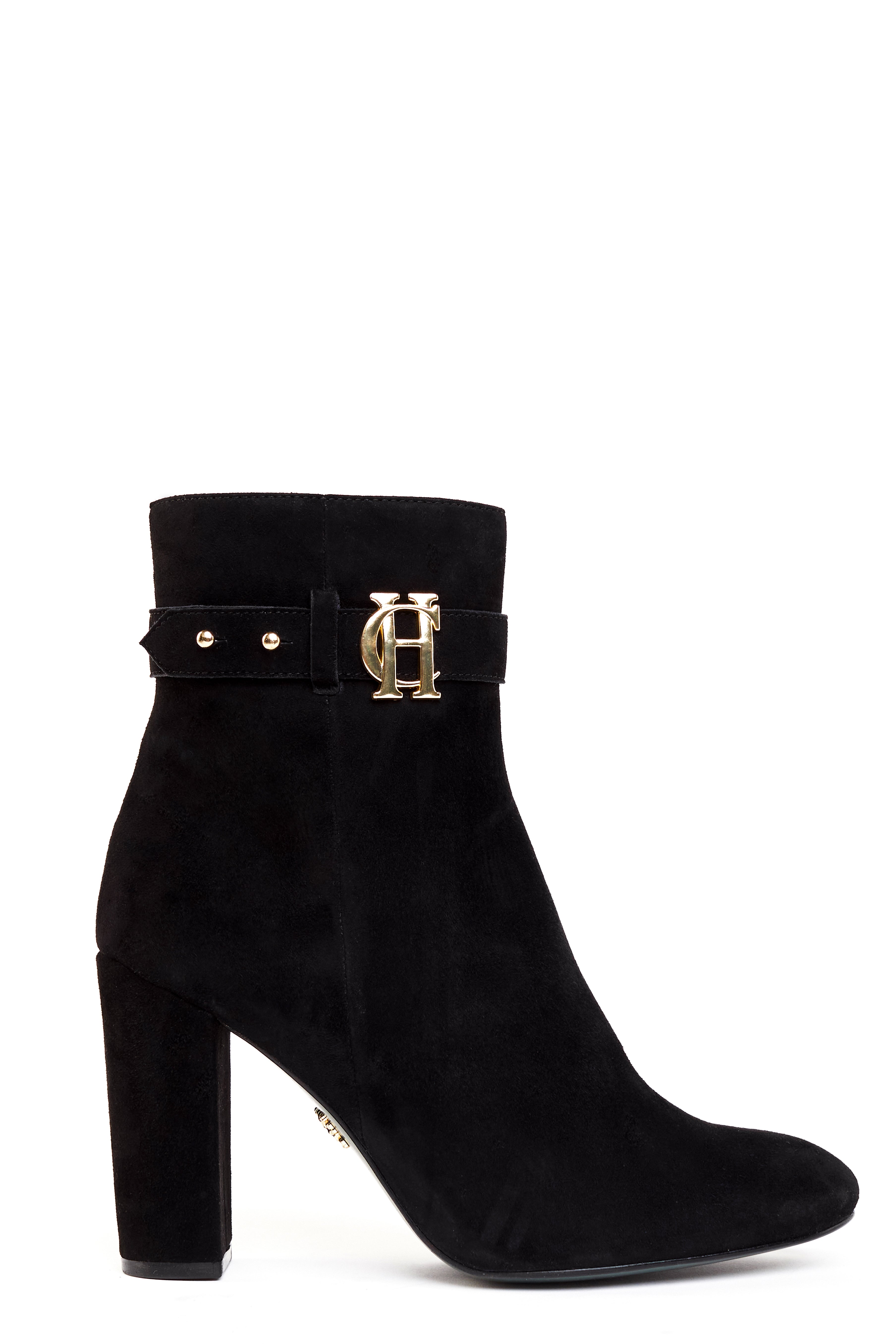 Buy Black Signature Leather Smart Ankle Boots from Next Luxembourg