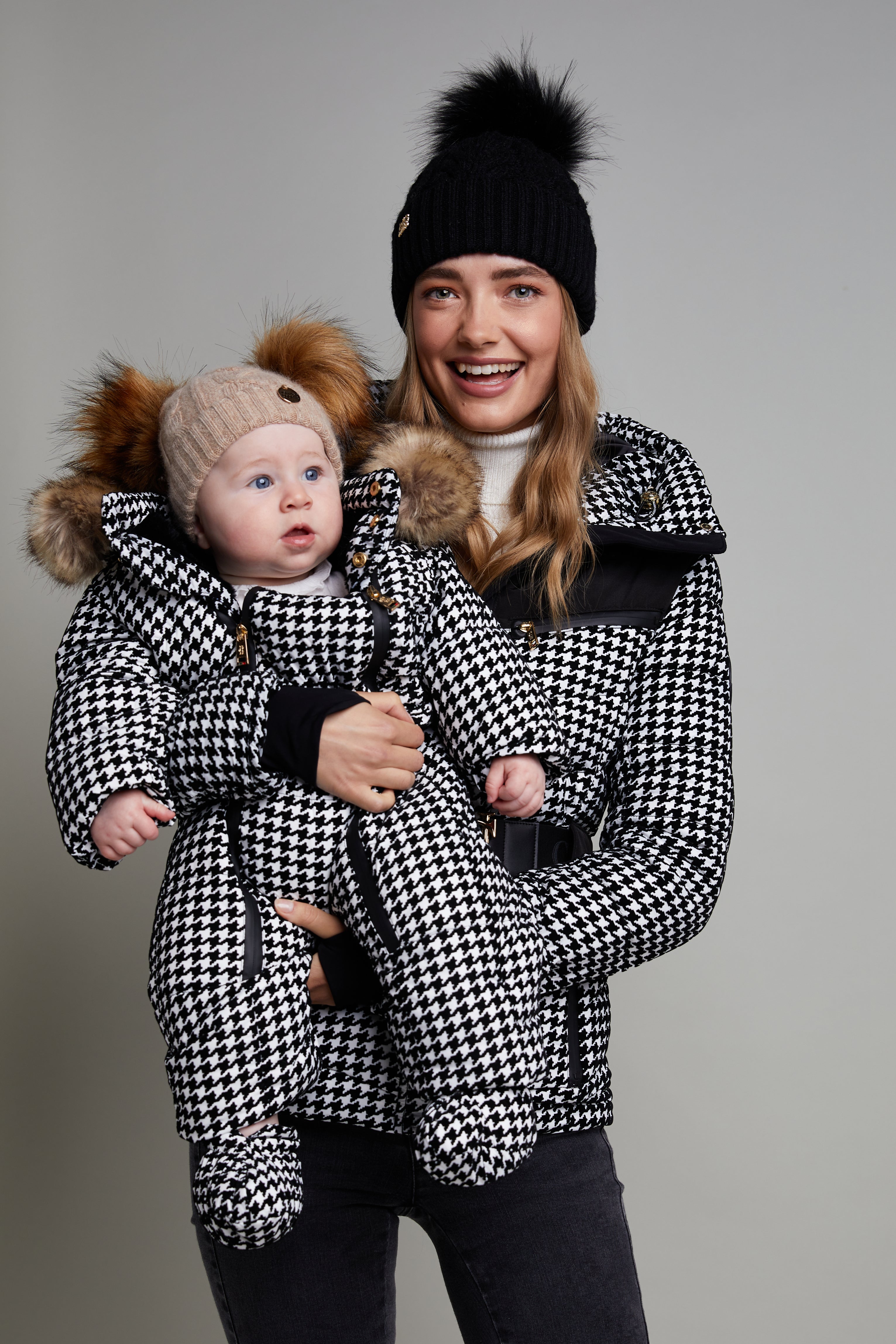 Mini Me Houndstooth Snowsuit Holland Cooper