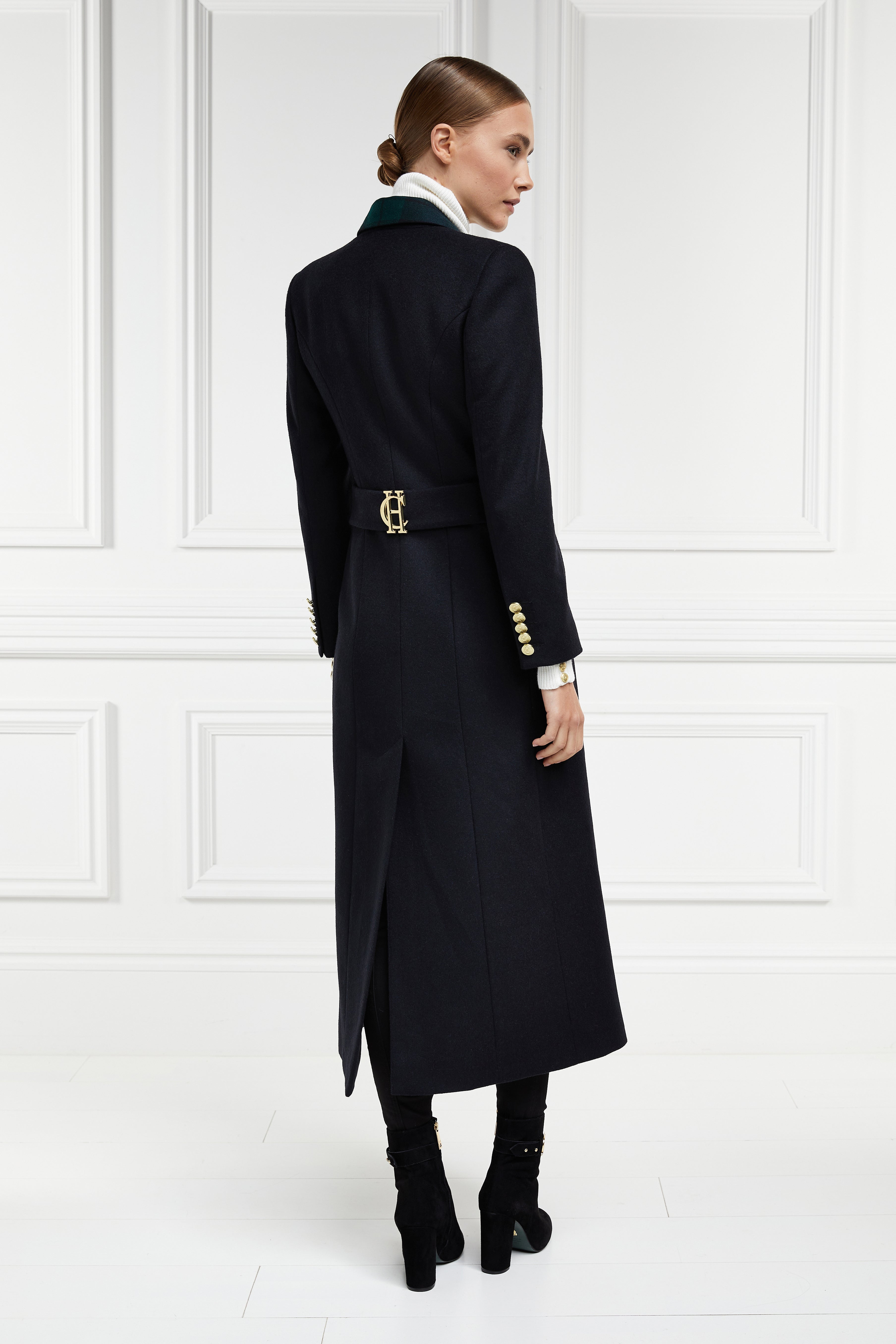 Full Length Regency Coat (Soft Navy Blackwatch) – Holland Cooper ®