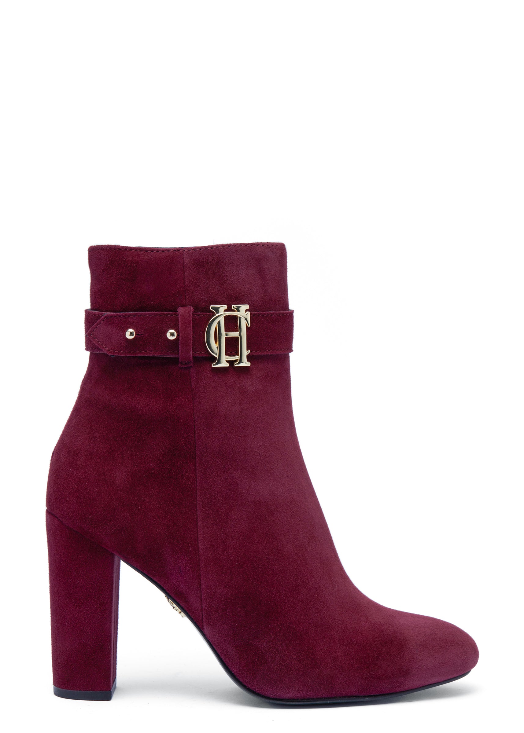 Mayfair Suede Ankle Boot Merlot Holland Cooper