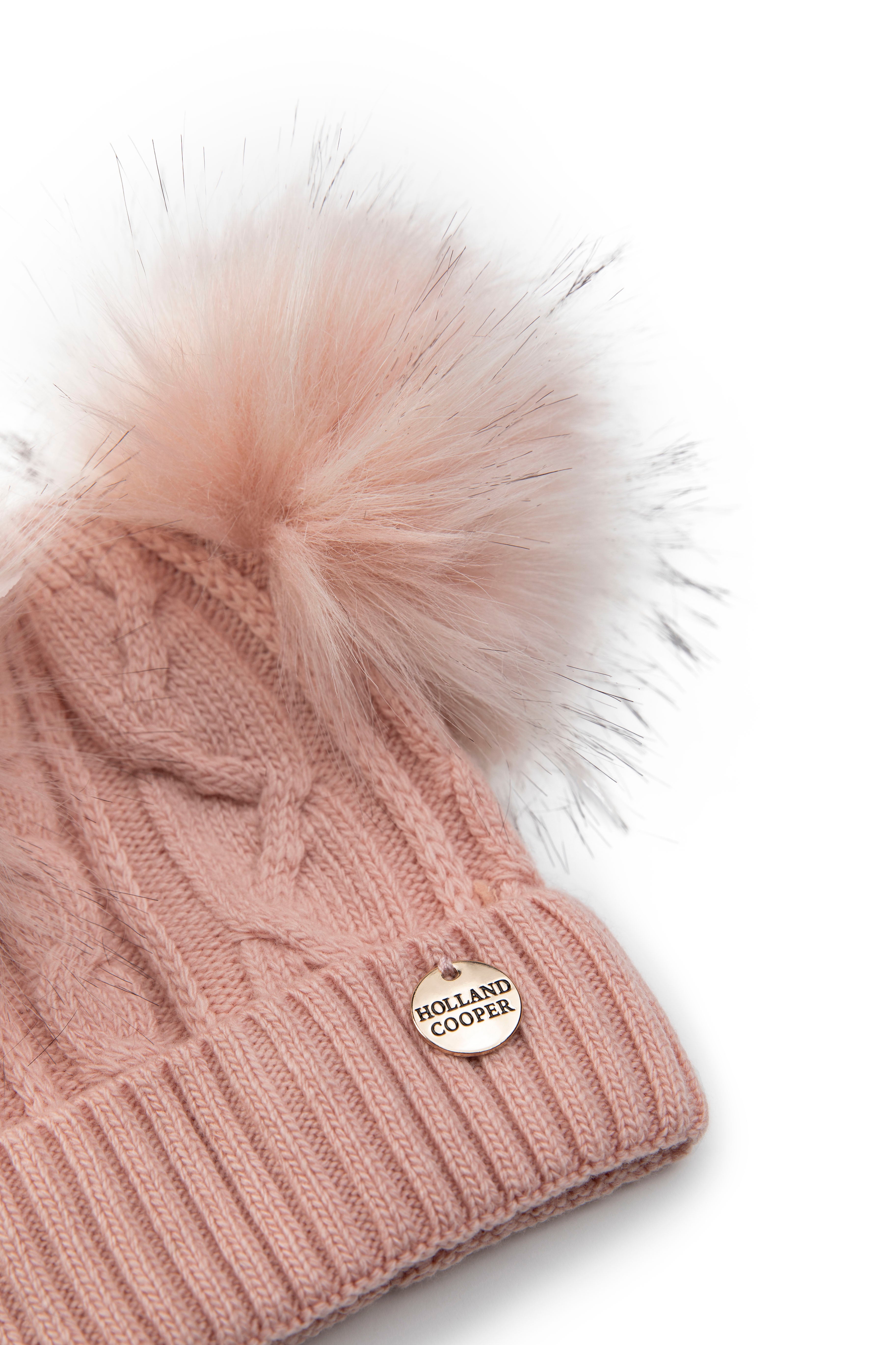 Pink bobble best sale hat baby