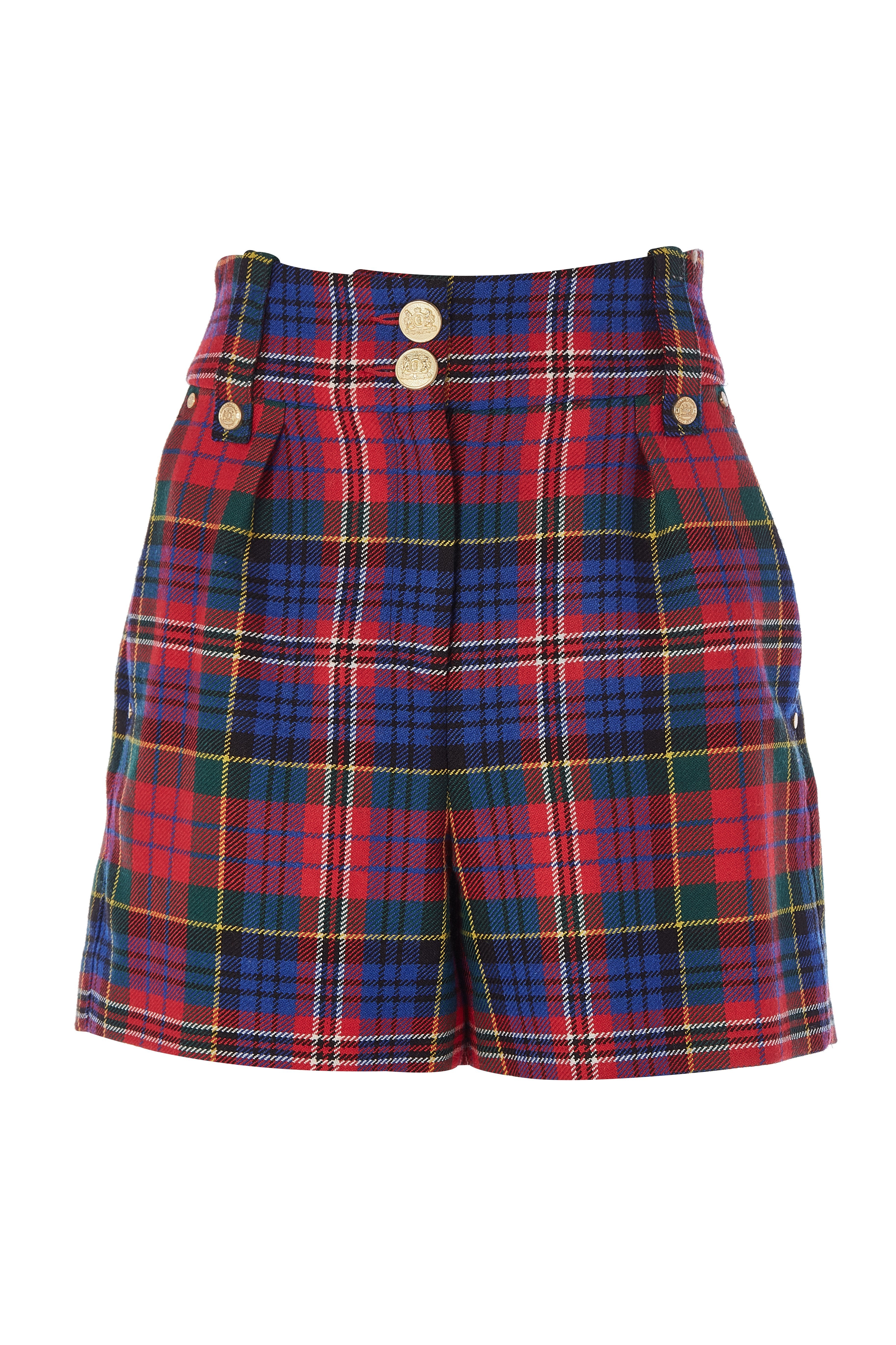 Tartan shorts womens on sale