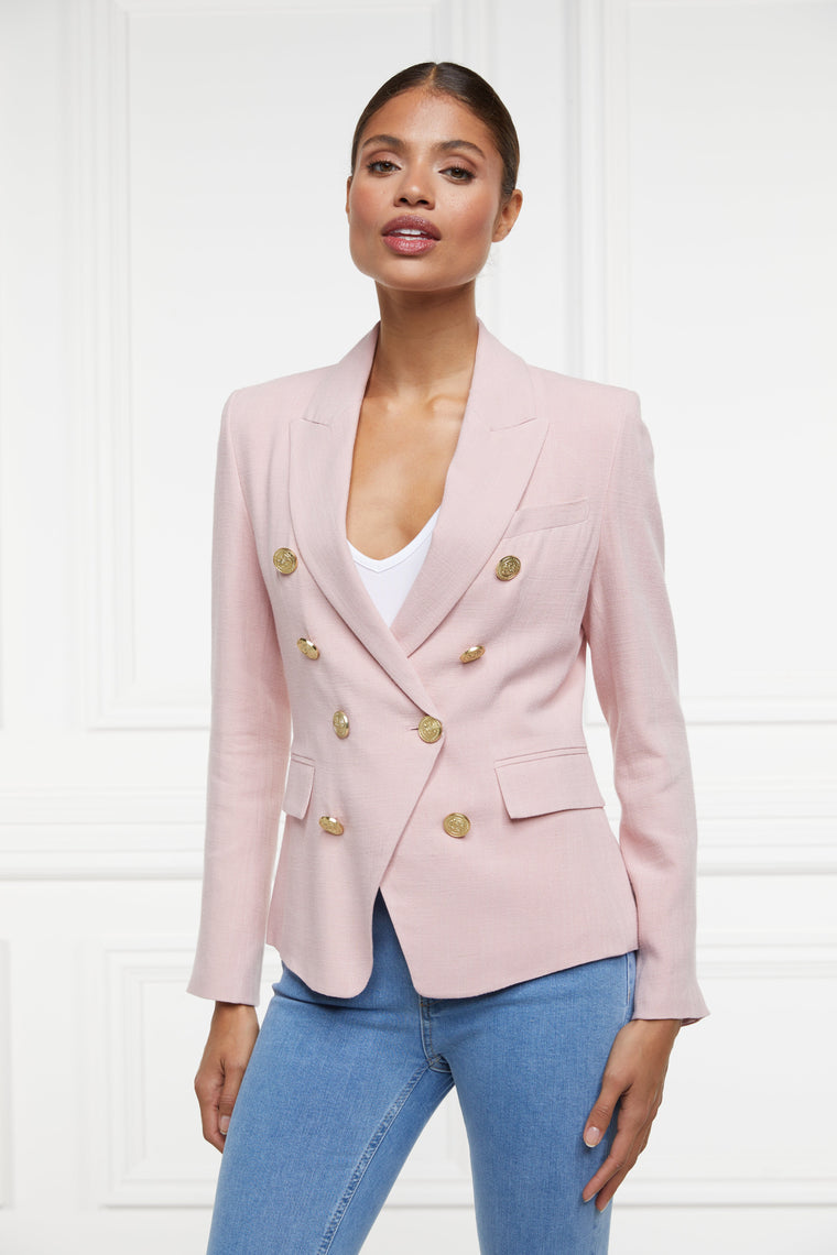 The Pink Linen Suit