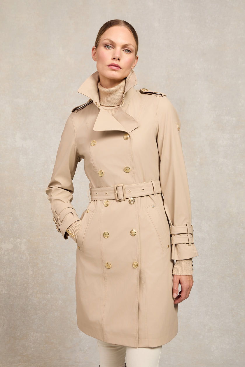 Kendal Waterproof Trench Coat (Stone)