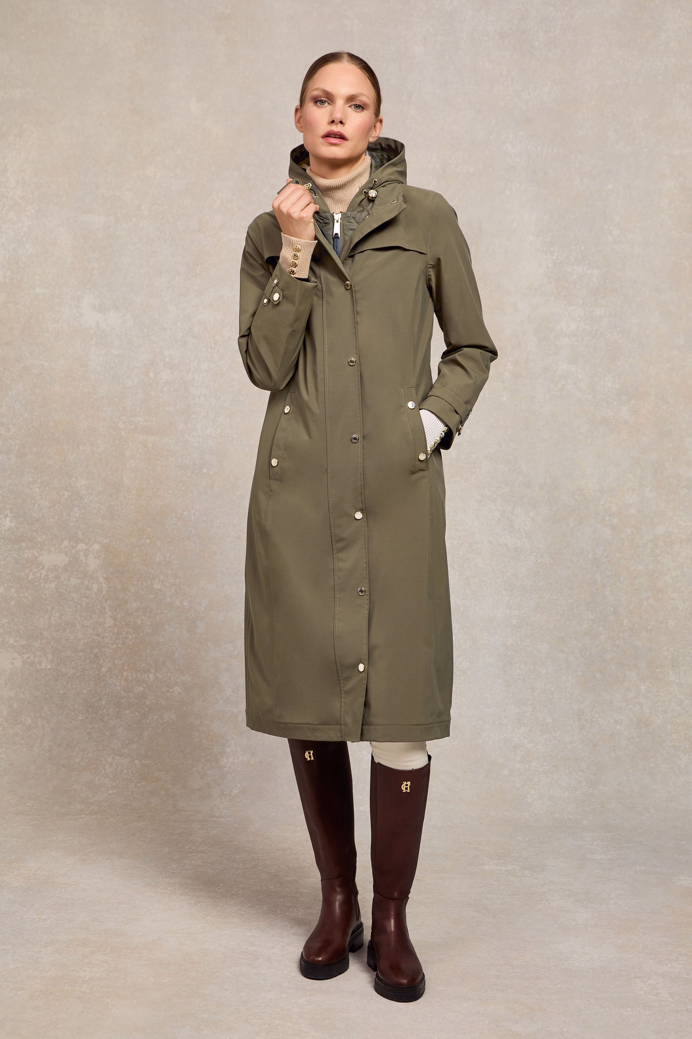 Folgate Rain Coat (Soft Khaki)