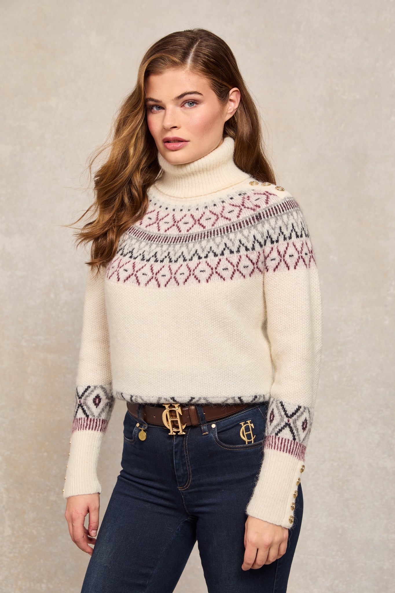 Fairisle Knit (Cream)