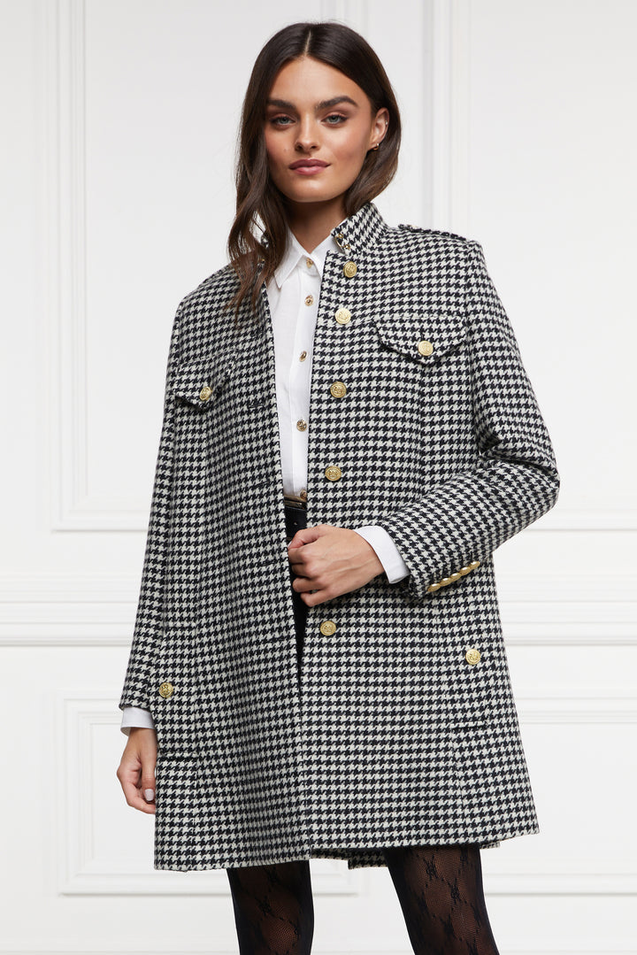 Highbury Cape Coat (Houndstooth) – Holland Cooper