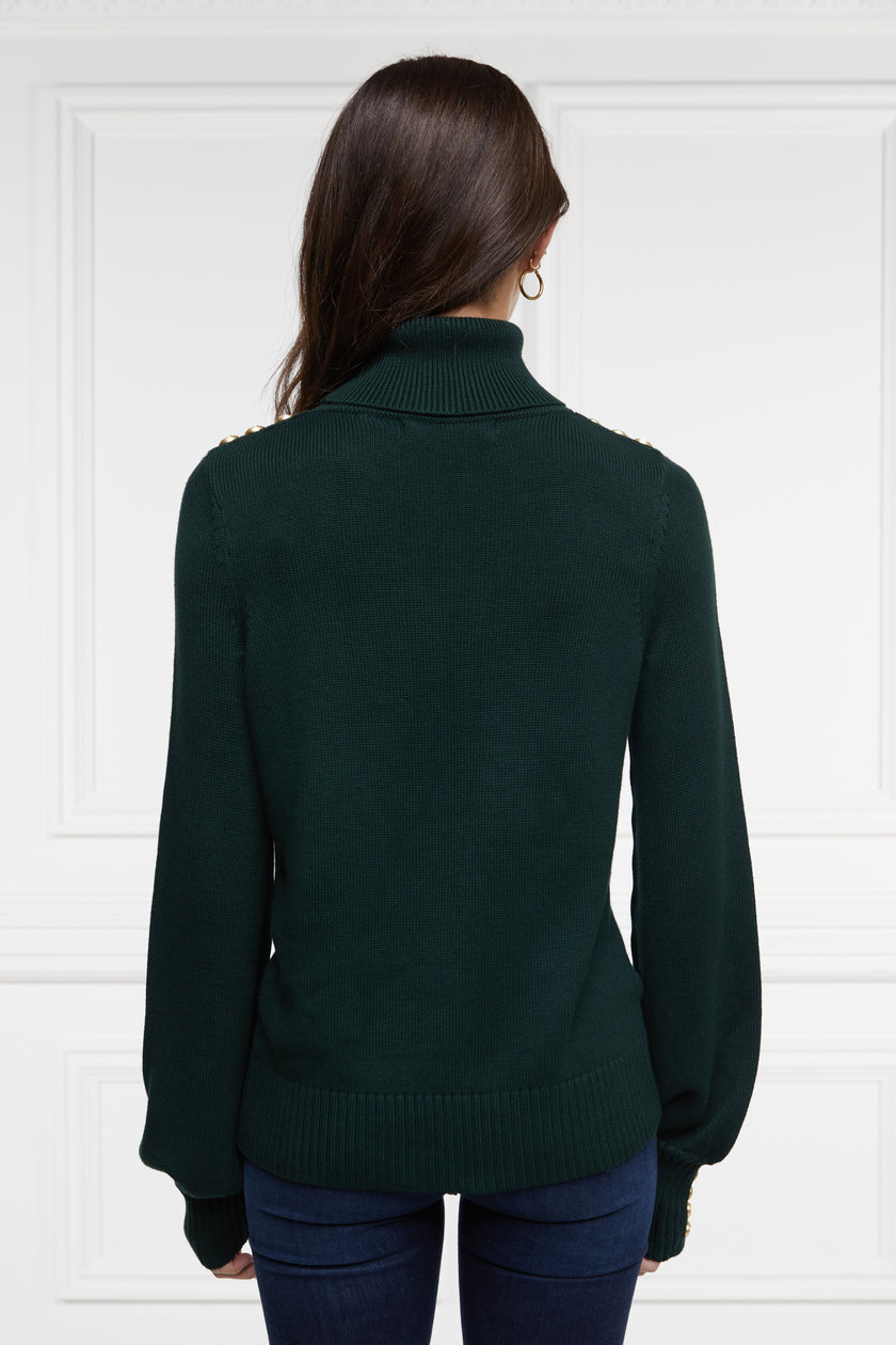 Chamonix Roll Neck Knit (Emerald)