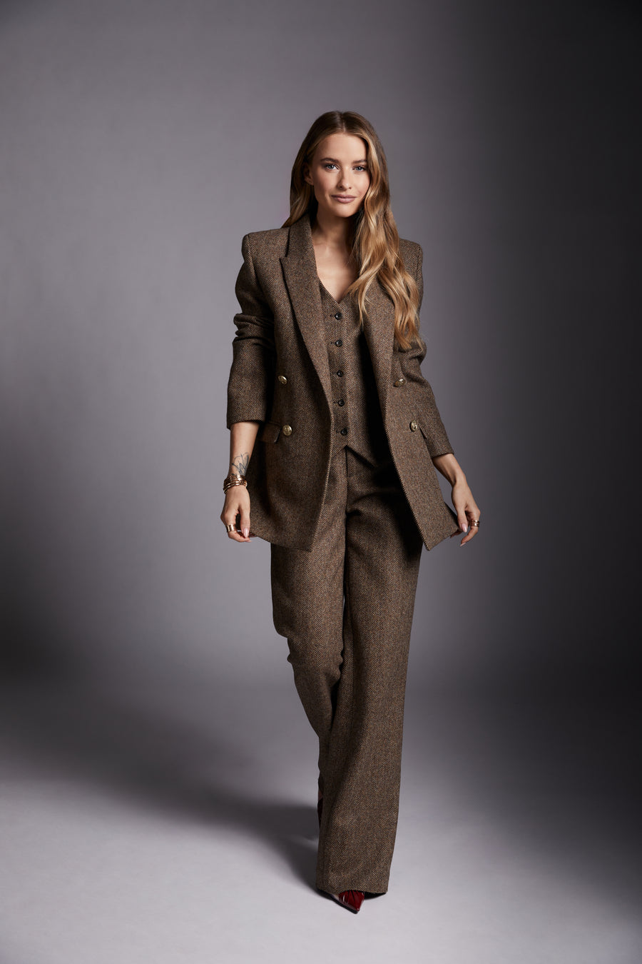 Belgravia Blazer (large Scale Brown Herringbone) – Holland Cooper