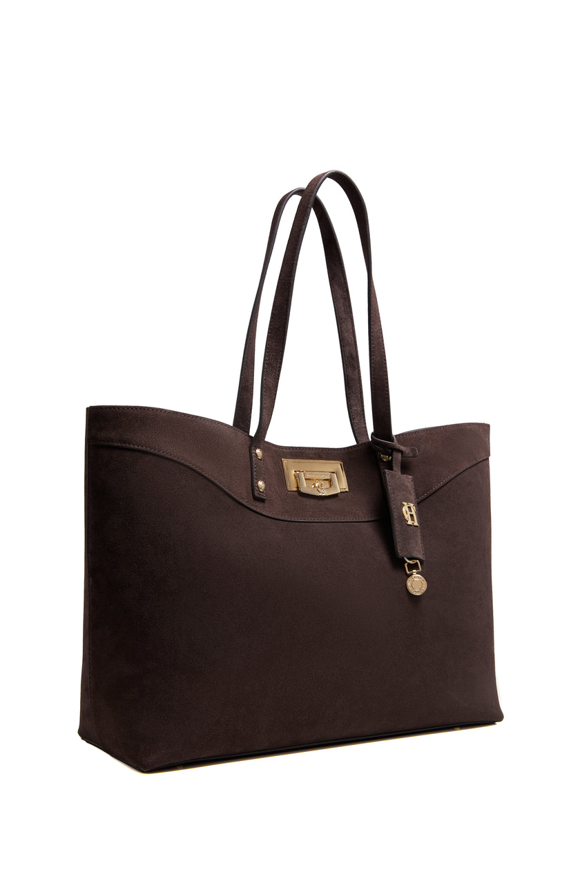 Dumbarton Tote (Chocolate Suede)