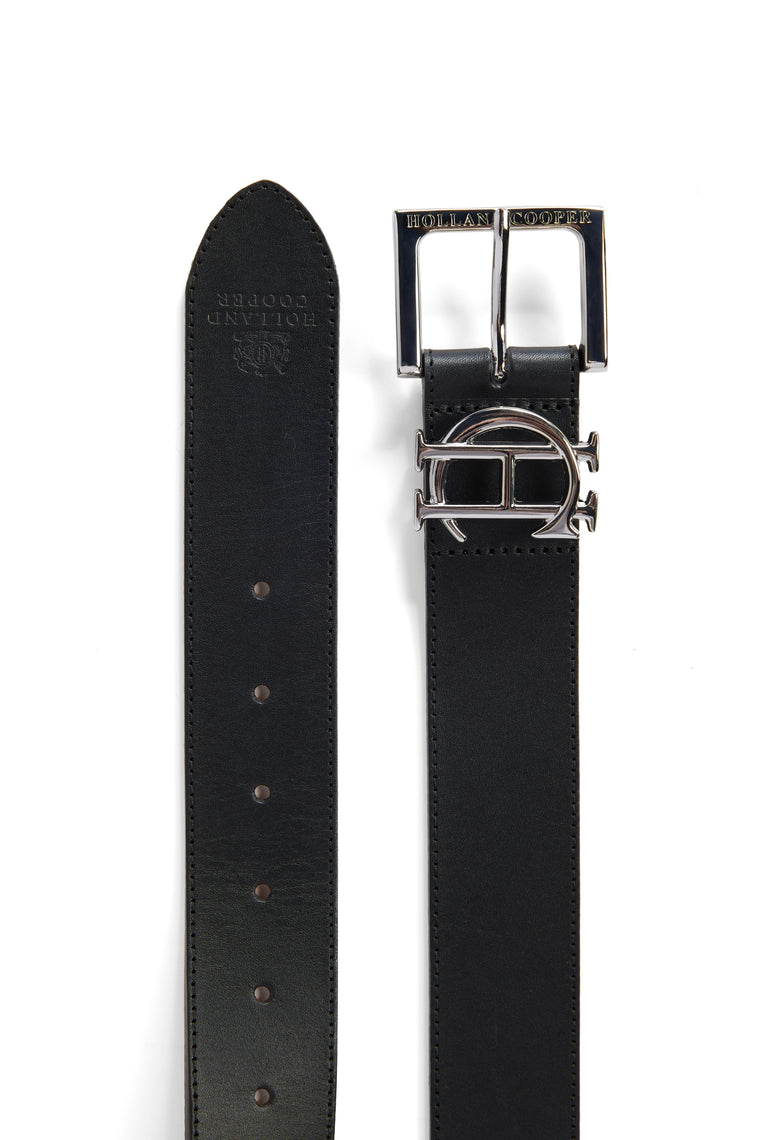 HC Classic Logo Belt (Black Silver)