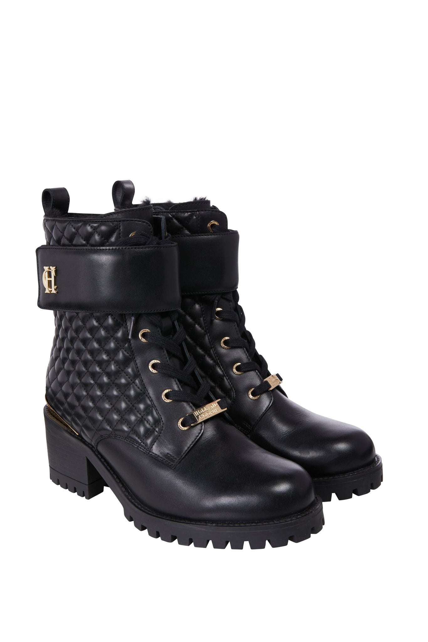 Heeled Biker Boot (Black)