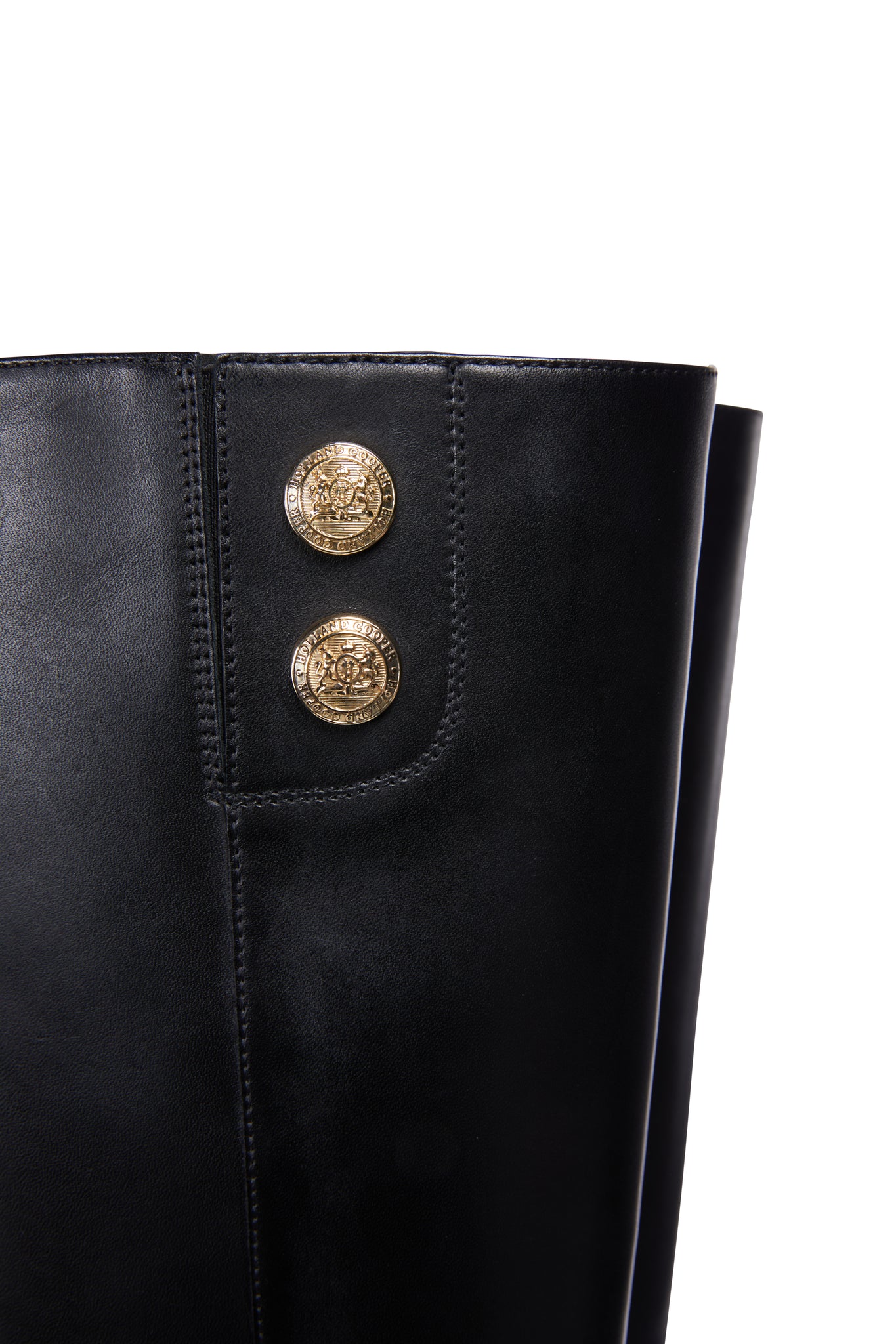 Marlborough Knee Boot (Black Leather)