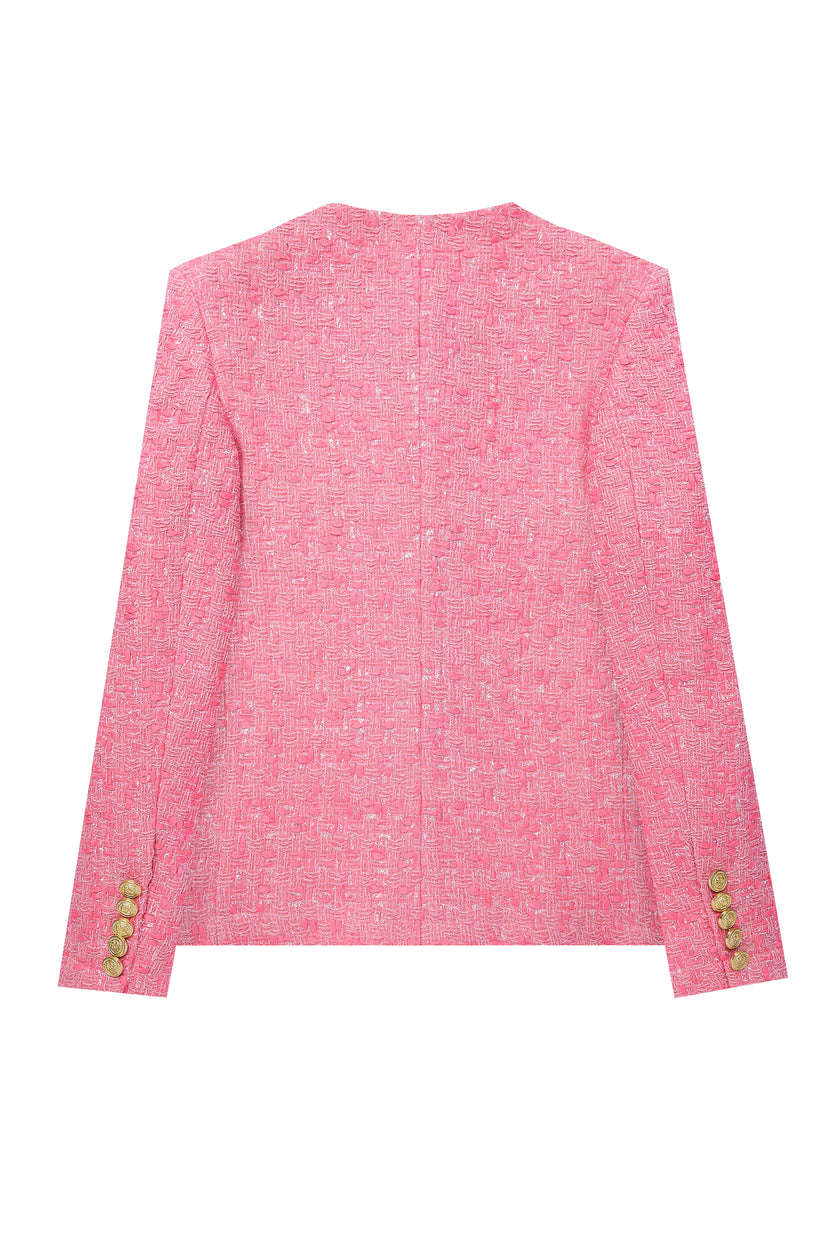 Chelsea Jacket (Pop Pink Boucle)