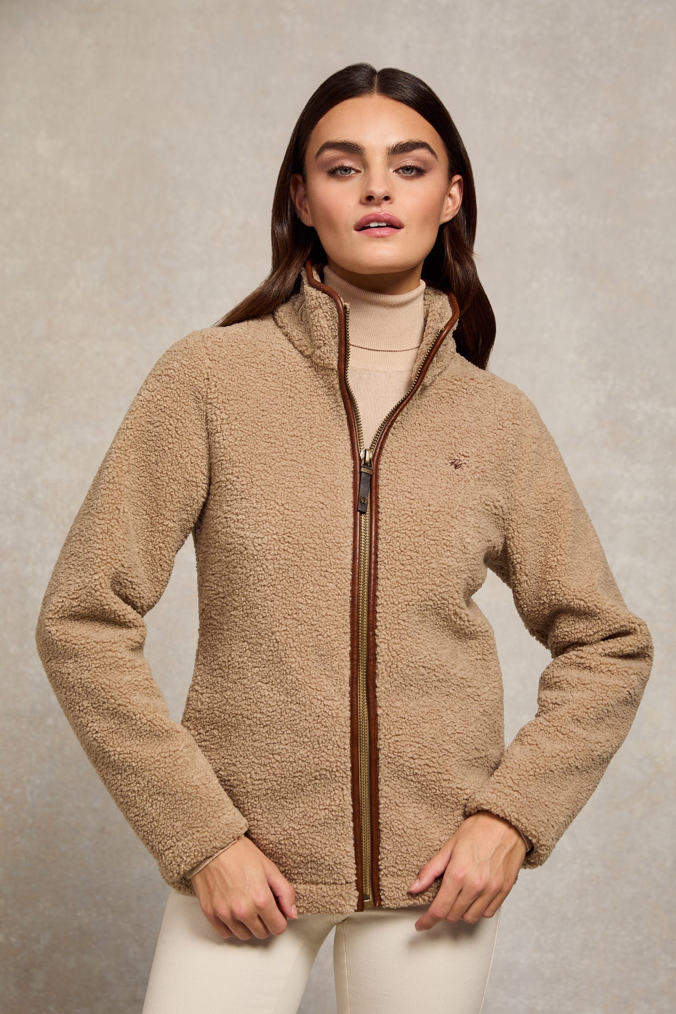 Country Fleece Jacket (Natural Borg)