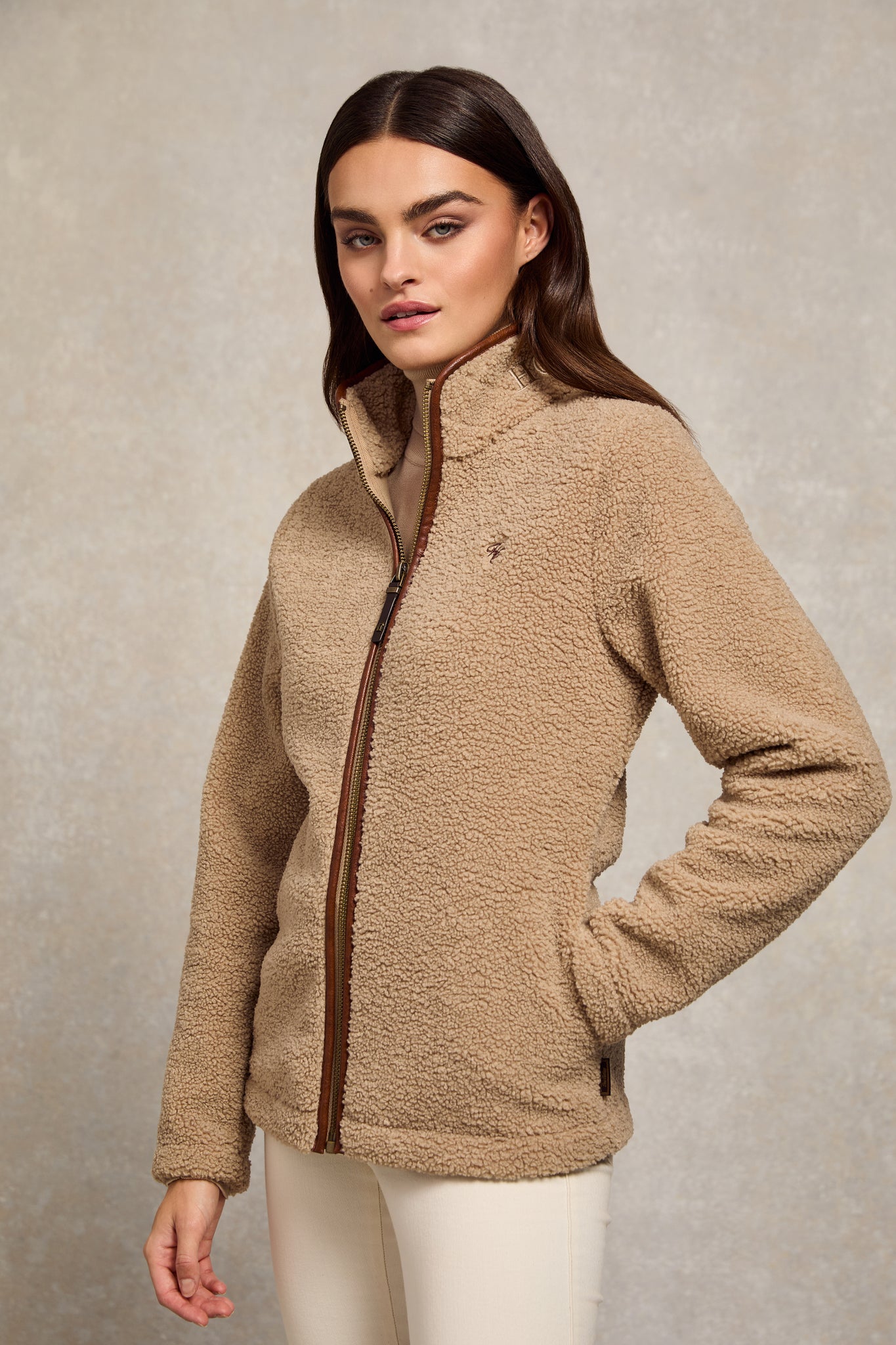 Country Fleece Jacket (Natural Borg)