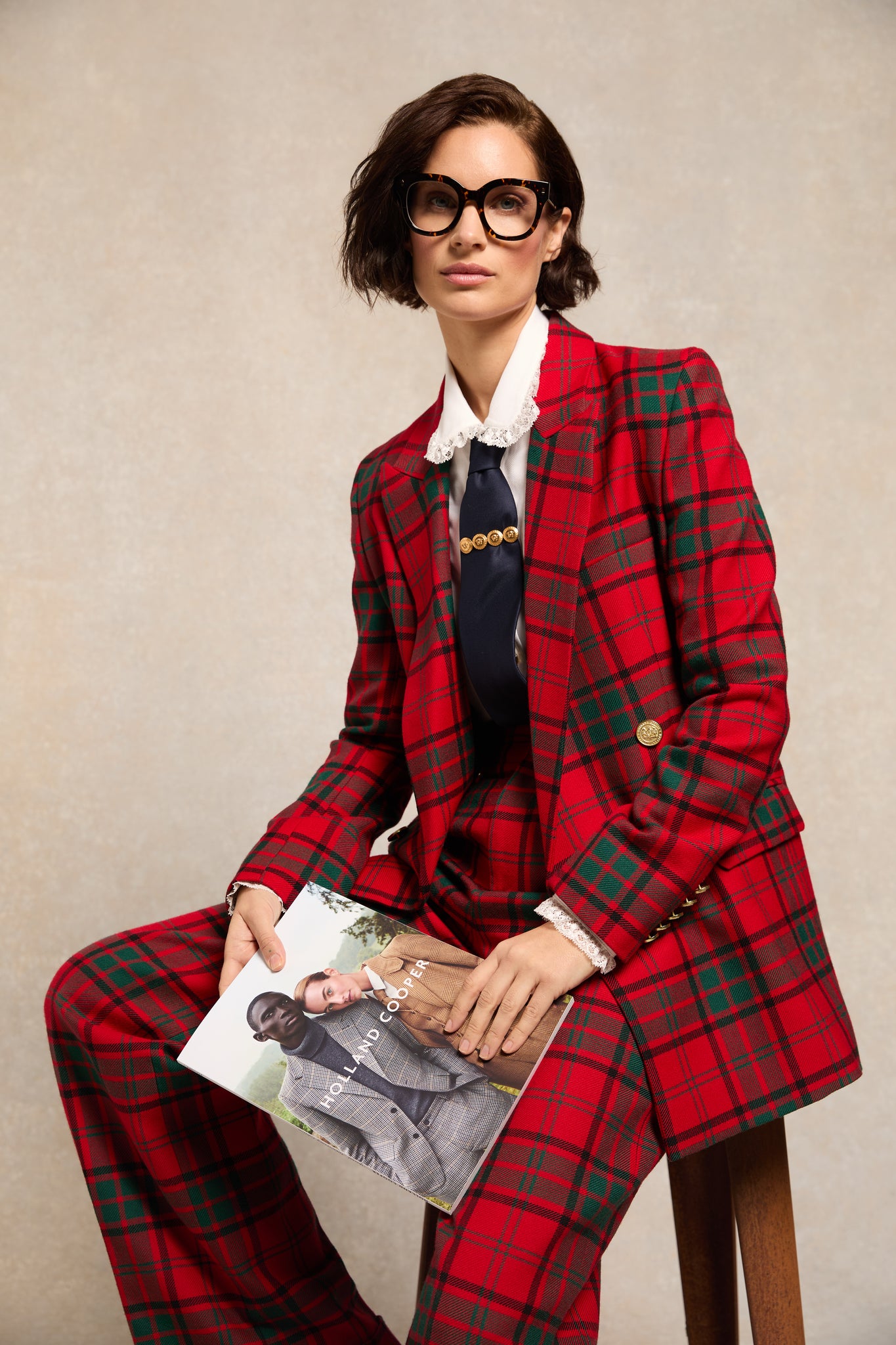 Belgravia Blazer (Red Tartan)