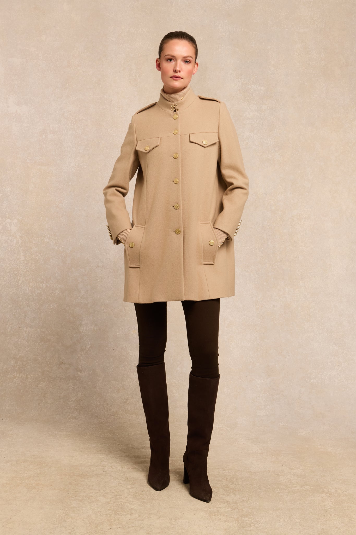 Highbury Cape Coat (Camel)