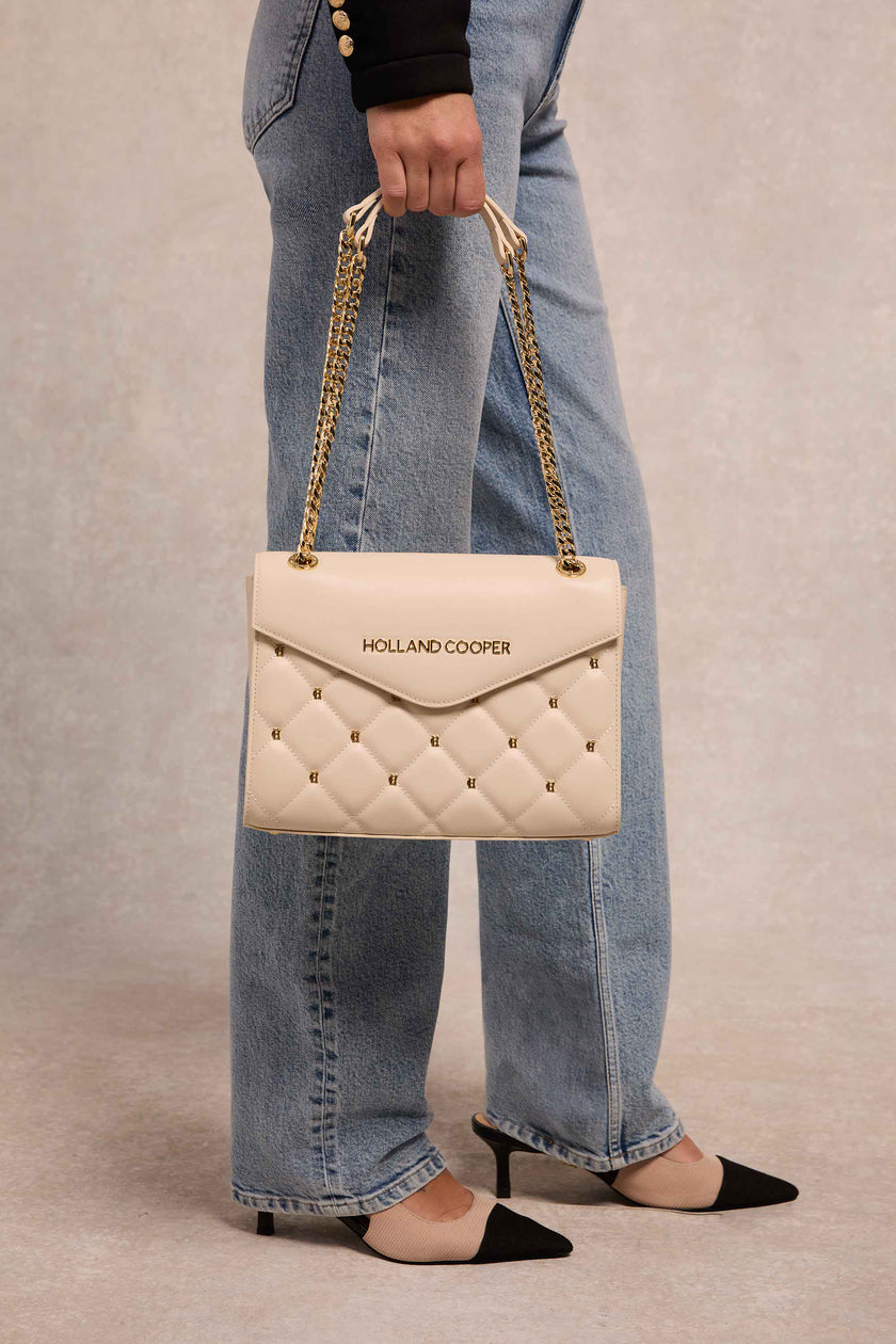 Knightsbridge Shoulder Bag (Cream)