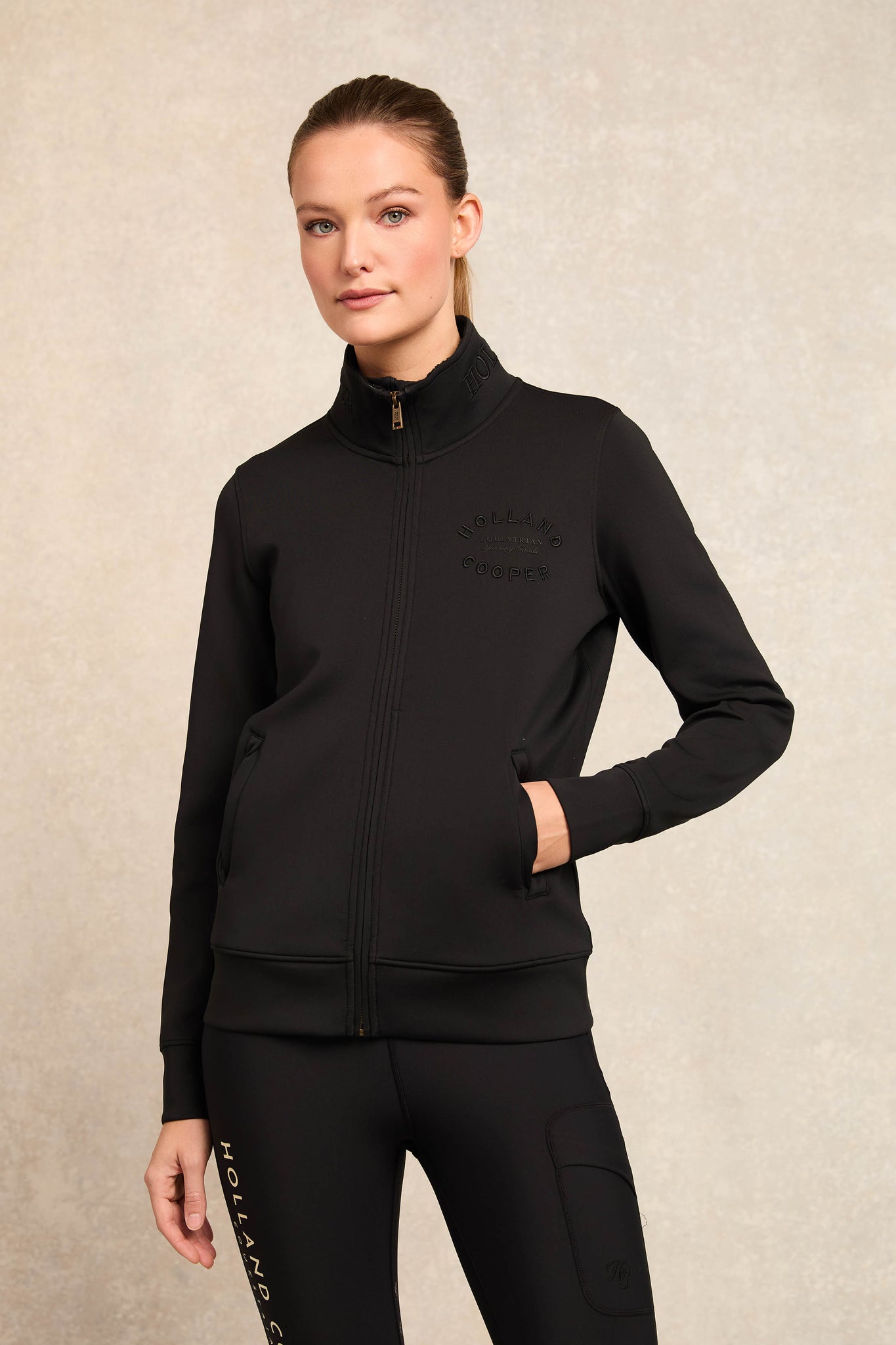 Training Zip Through Sweat (Black)