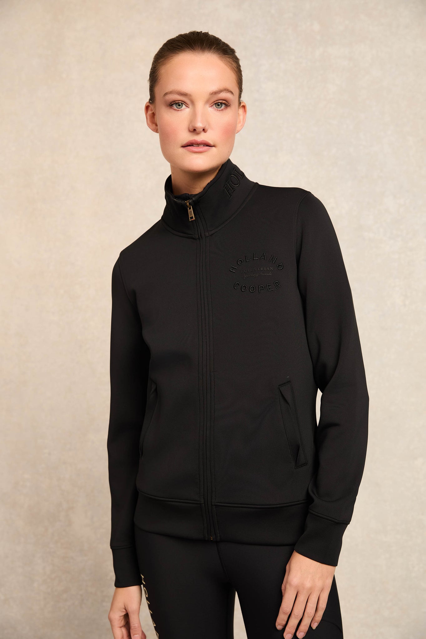 Training Zip Through Sweat (Black)