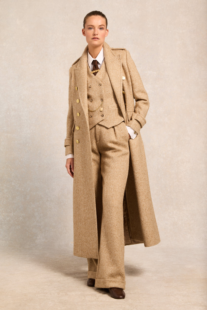 The Great Coat (Toffee Herringbone)