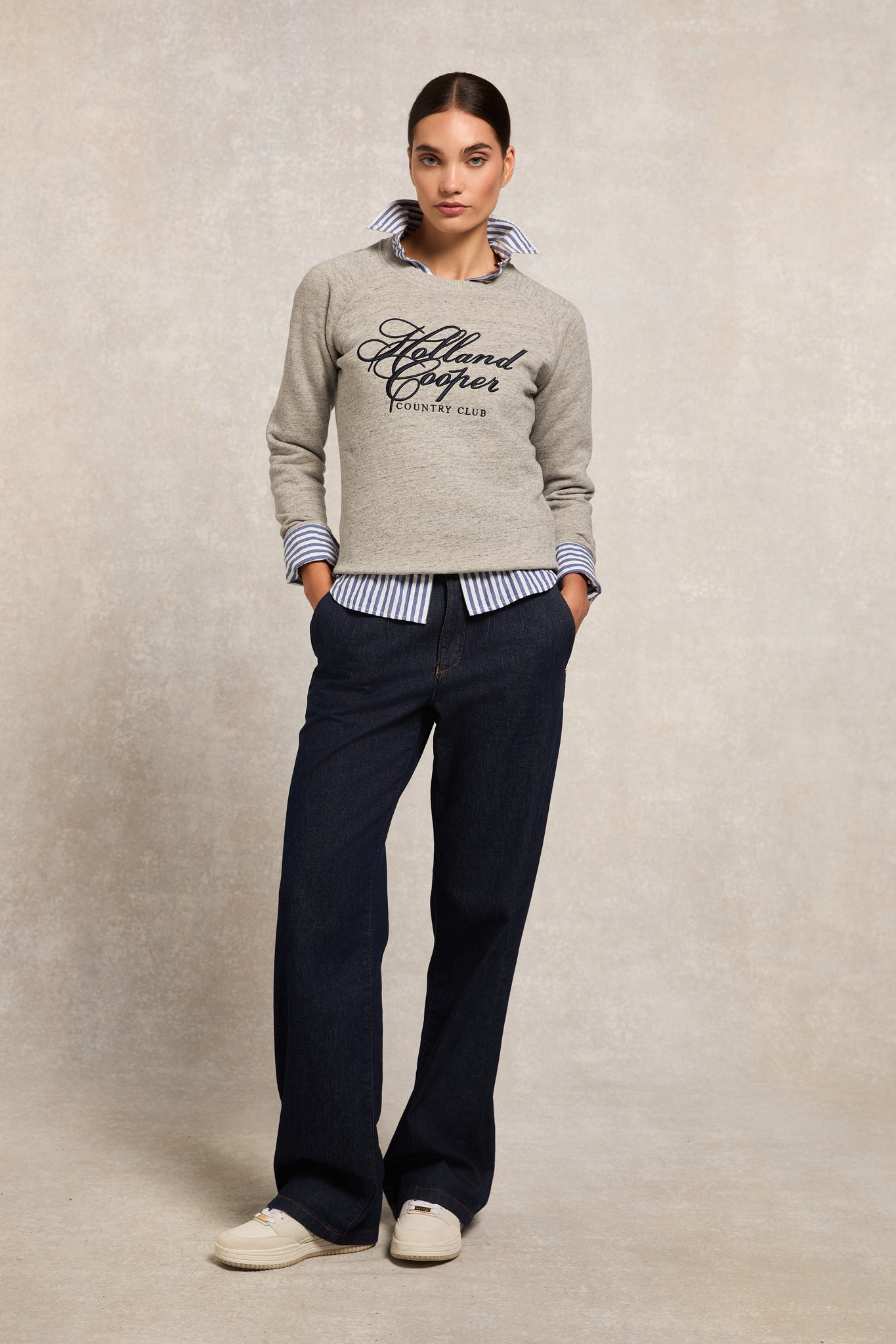 Country Club Crew Sweat (Grit Marl)