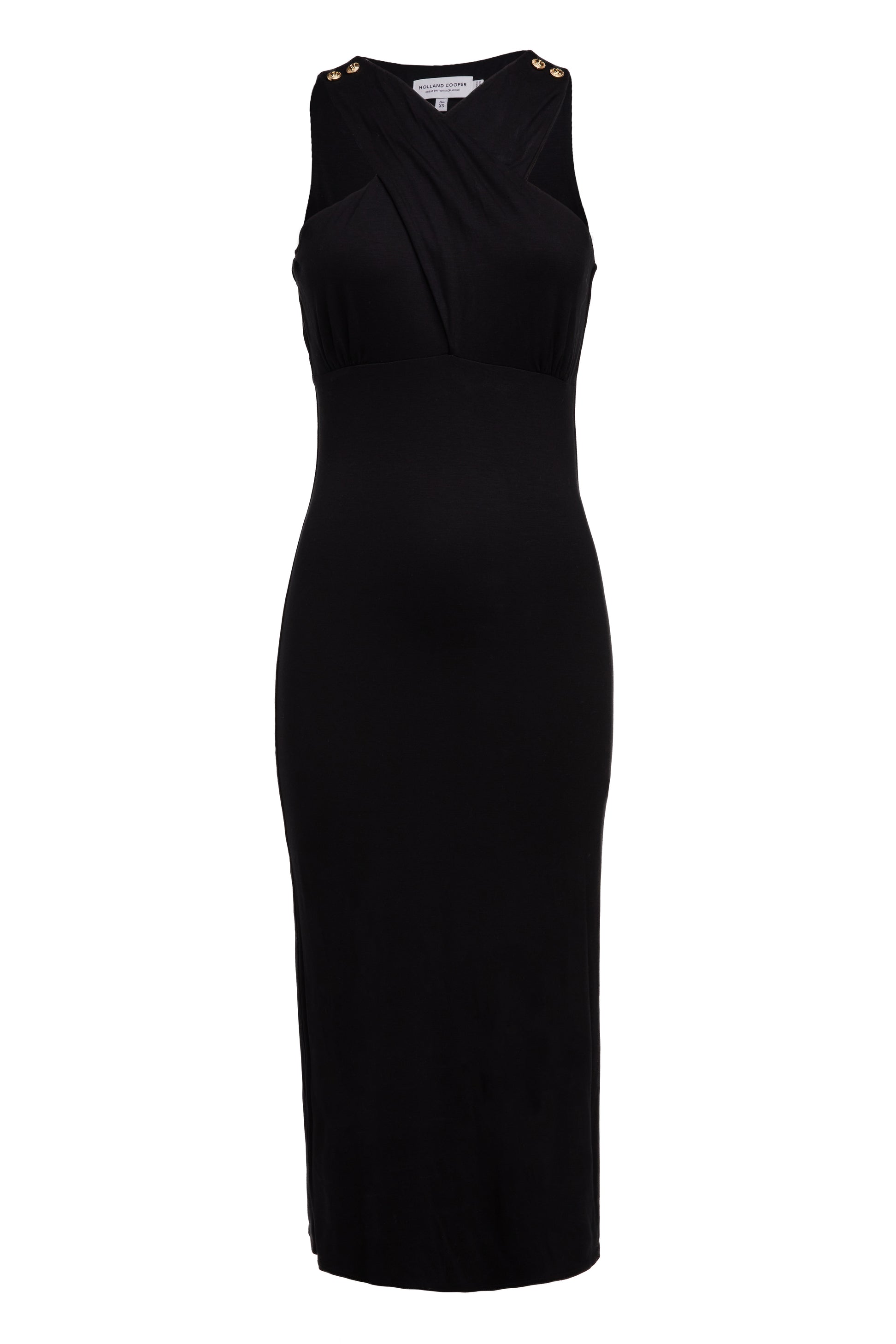 Mayfair Midi Dress (Black) – Holland Cooper