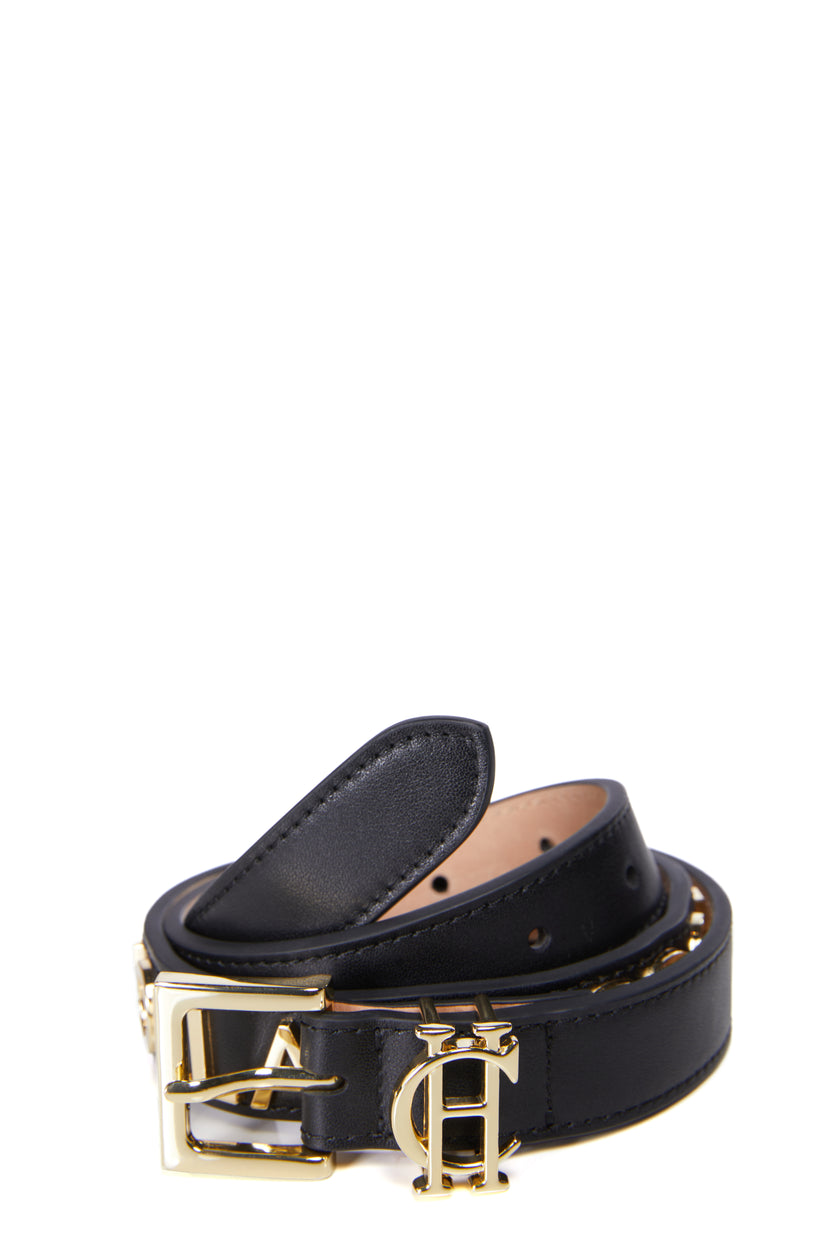 Abbot Leather Belt (Black Gold)