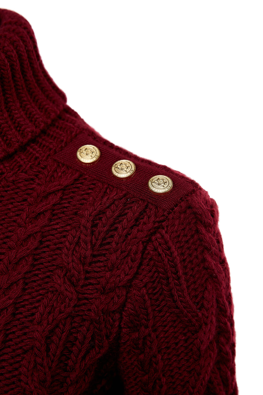 Belgravia Cable Knit (Oxblood)