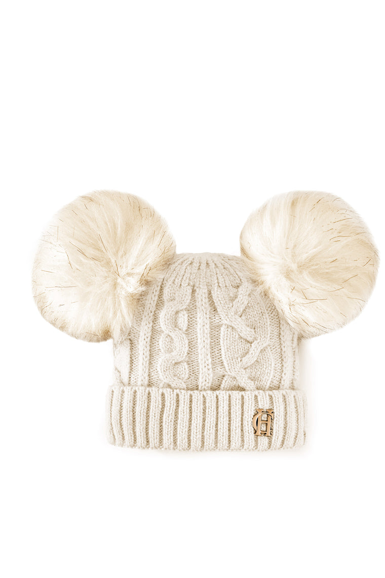 Baby Cable Hat (Oatmeal)