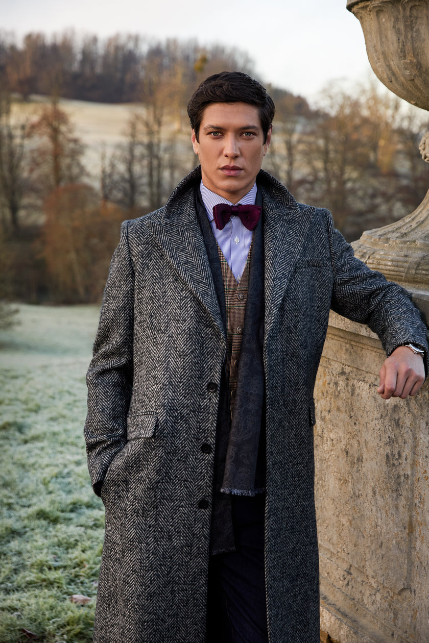 The Fairford Coat (Ebony Herringbone)