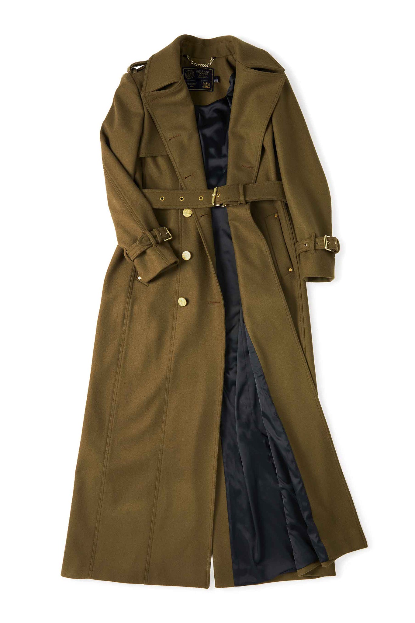 Full Length Chelsea Trench Coat (Khaki)