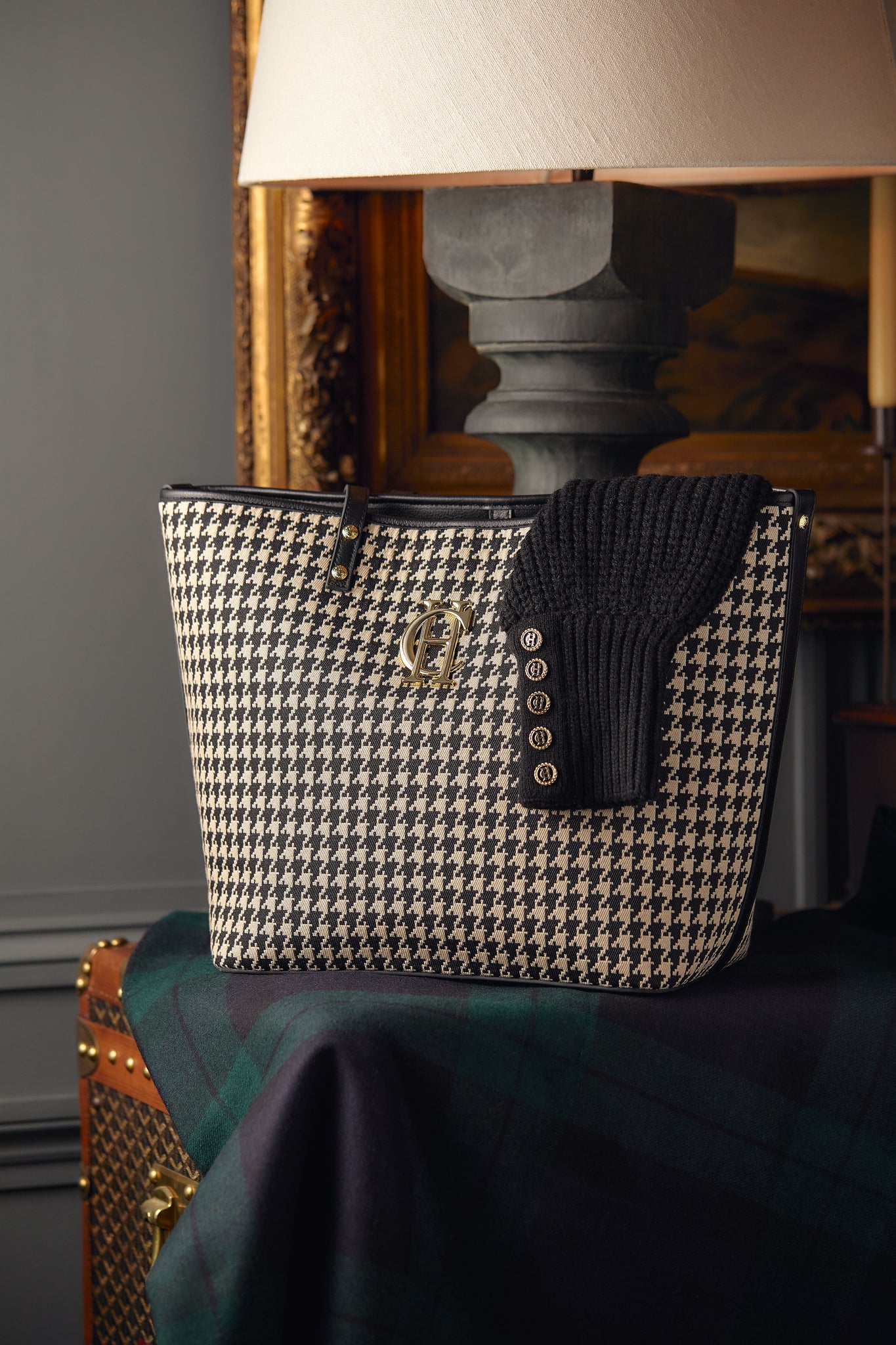 Kensington Tote Bag (Classic Houndstooth)