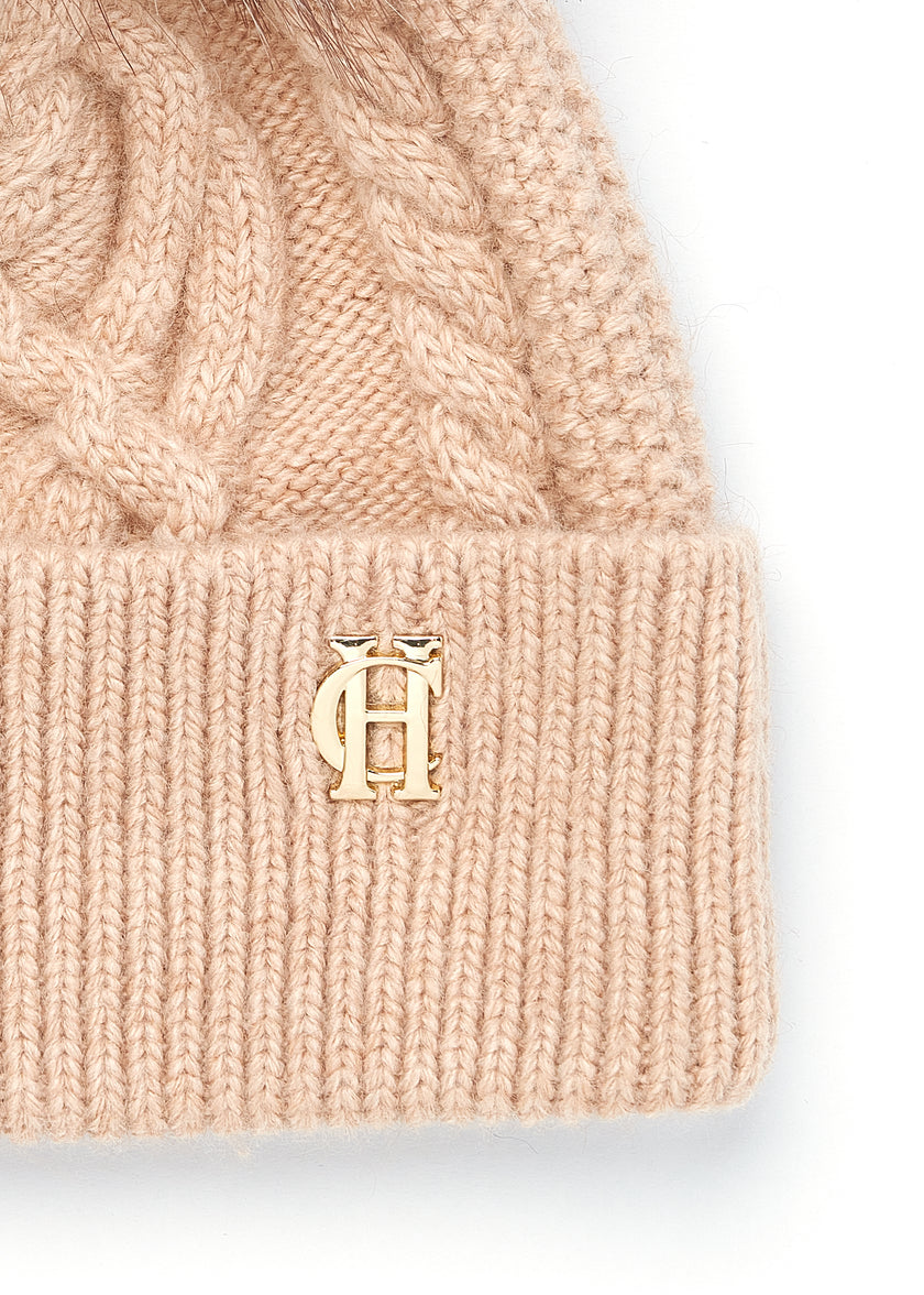 Cortina Bobble Hat (Camel Champagne)