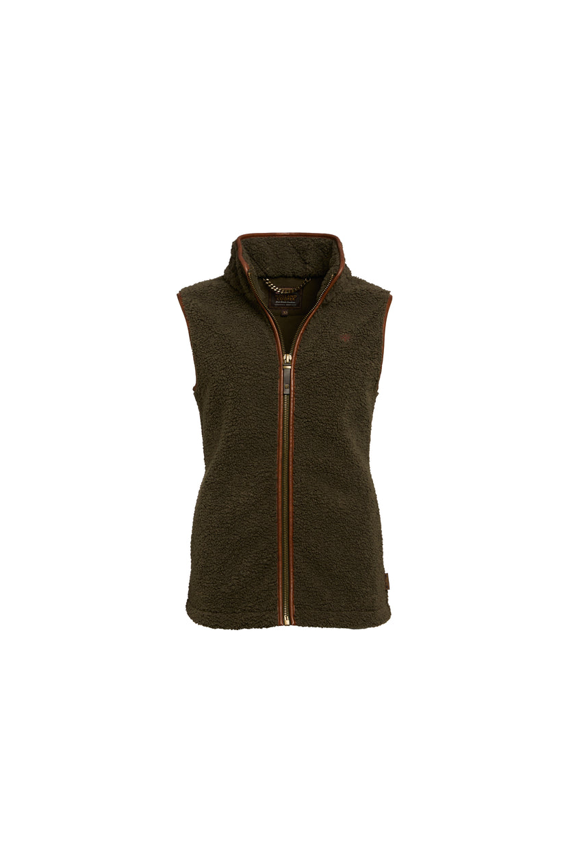 Country Fleece Gilet (Khaki Borg)