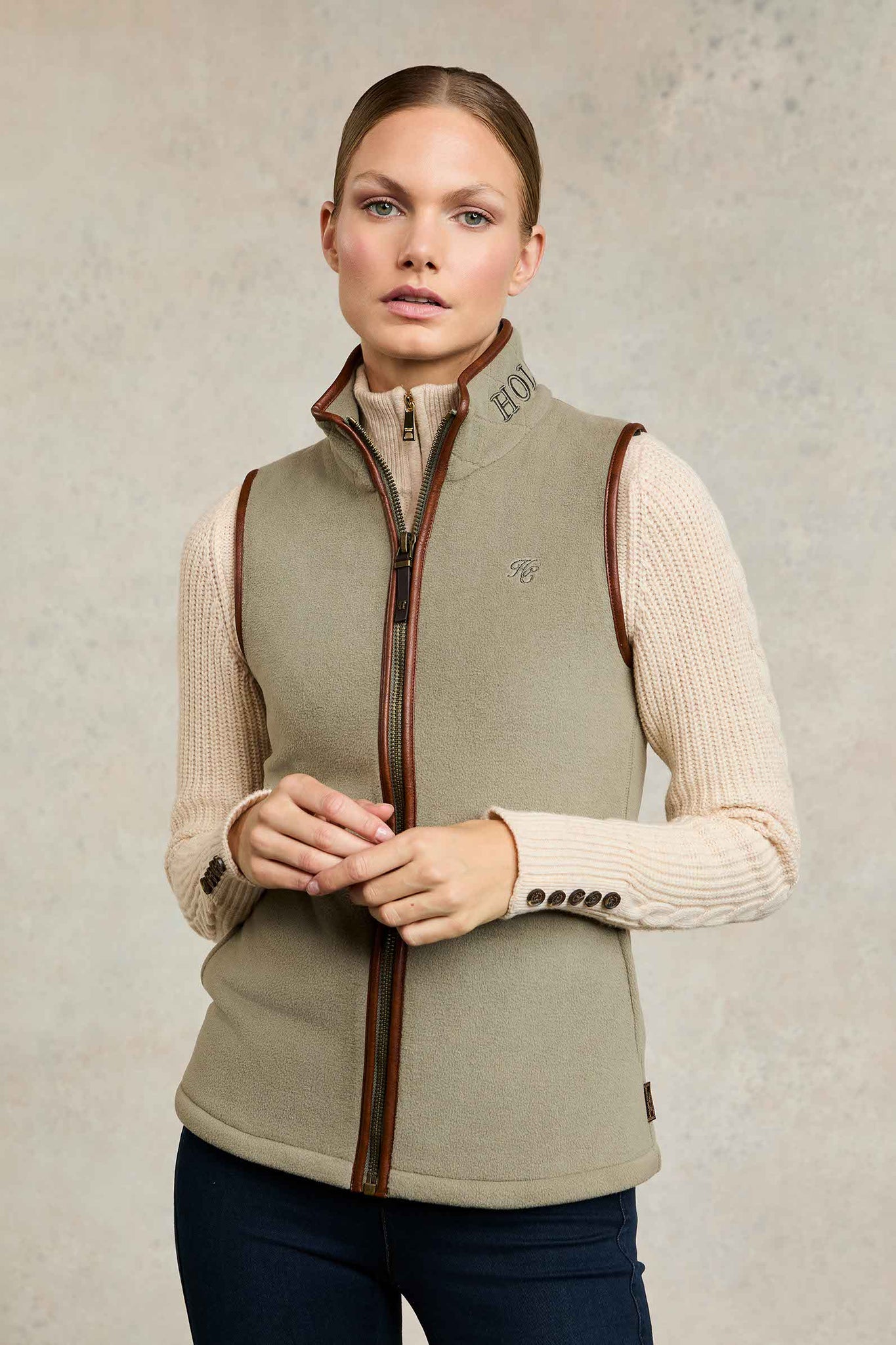 Country Fleece Gilet (Sage)