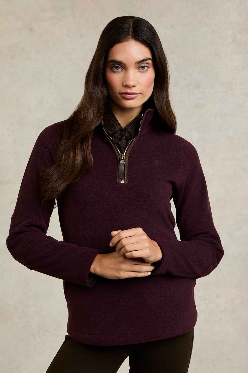 Country Fleece Quarter Zip (Mulberry)