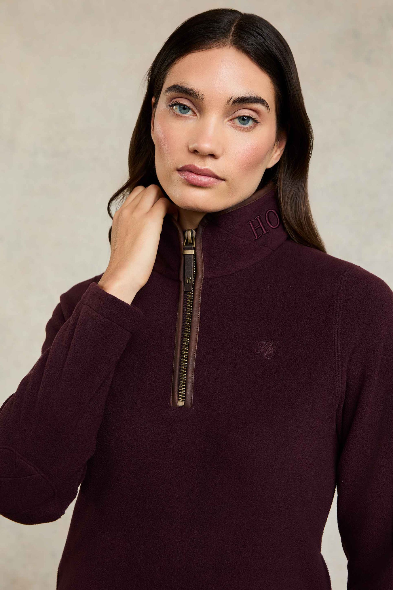 Country Fleece Quarter Zip (Mulberry)