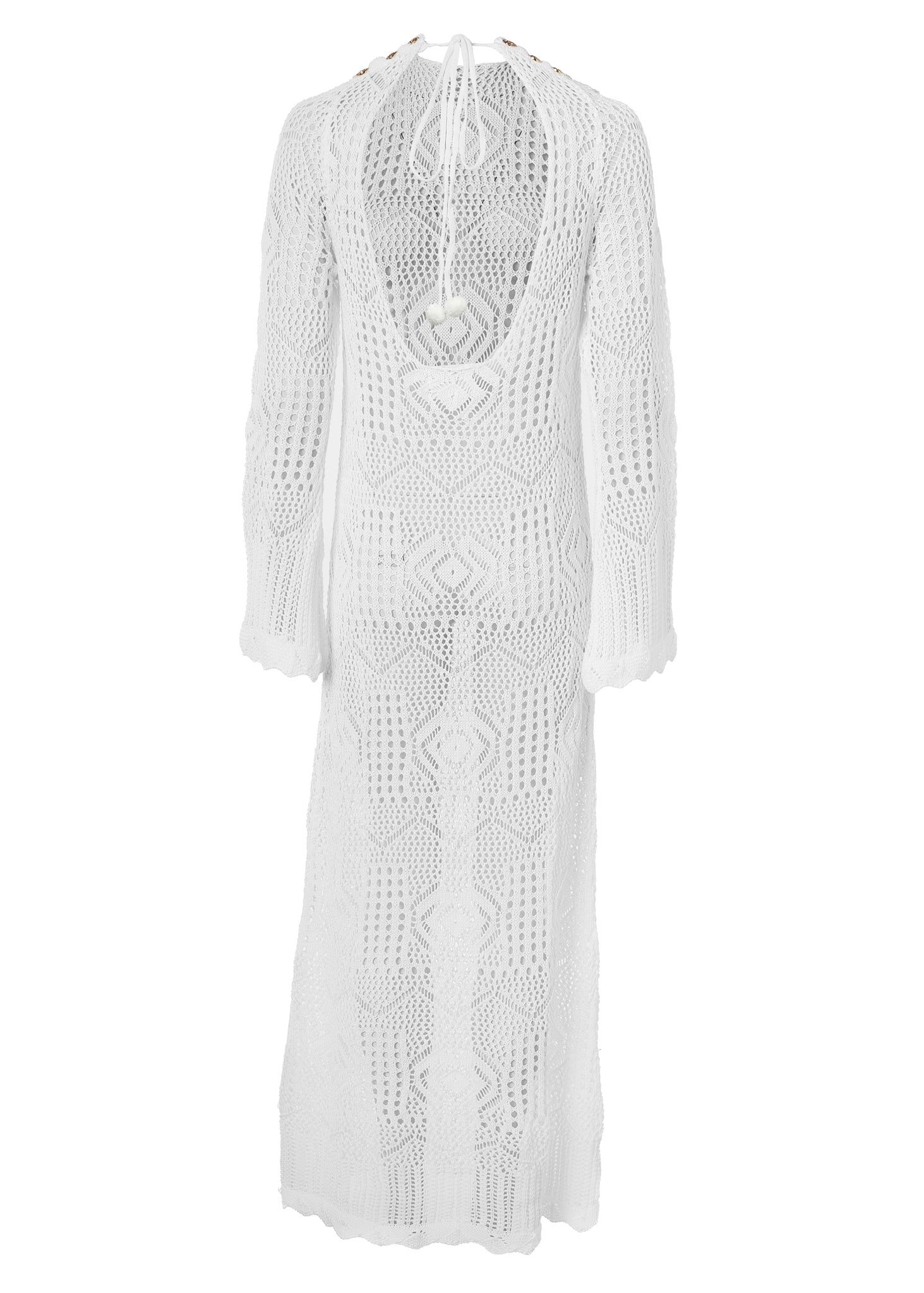 Crochet Beach Dress White Holland Cooper