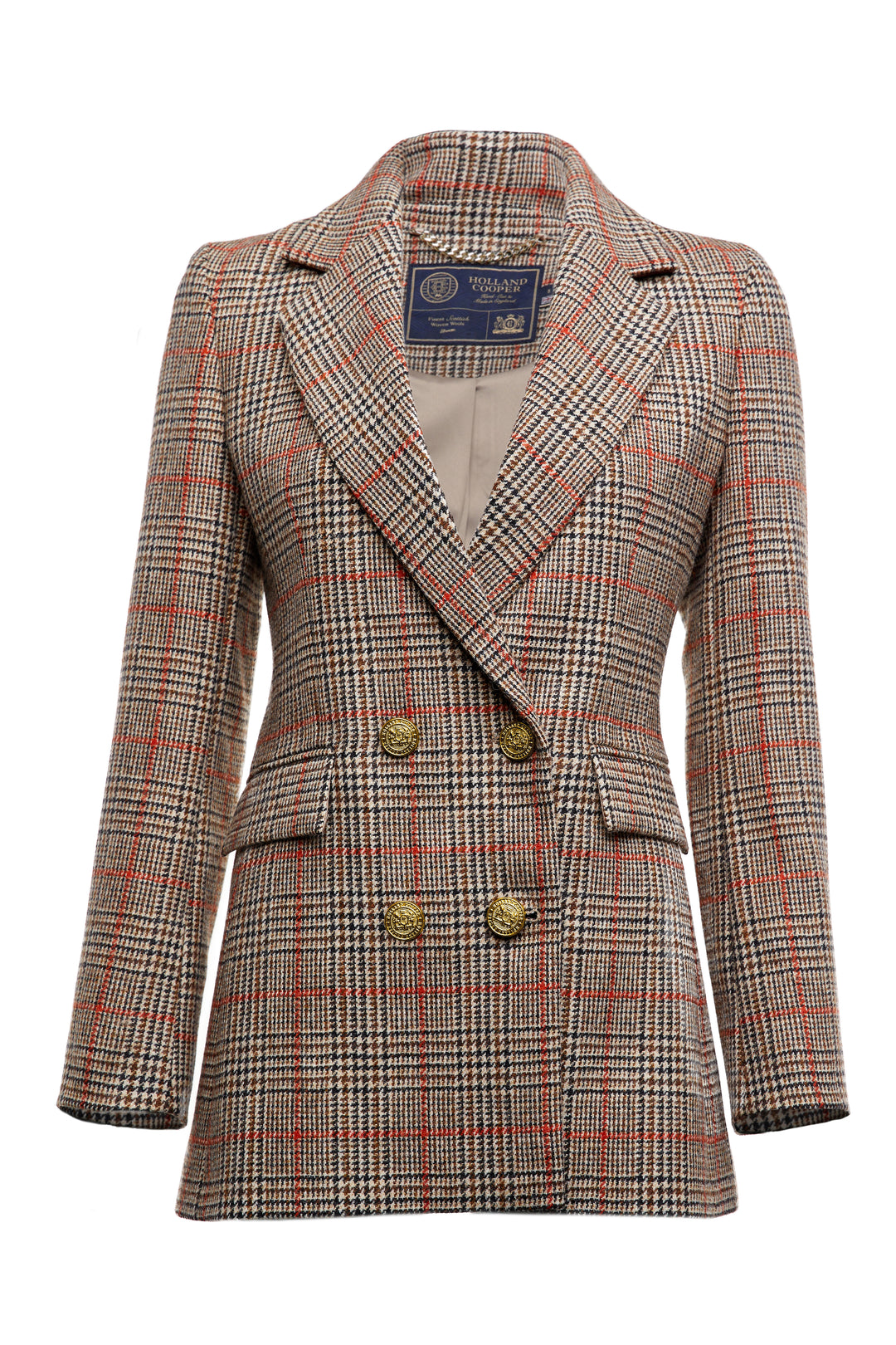 Double Breasted Blazer (Orange Windsor) – Holland Cooper