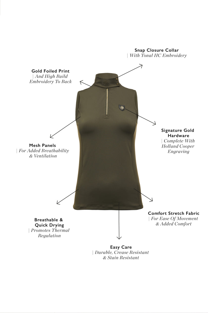 Elite Sleeveless Base Layer (Olive)