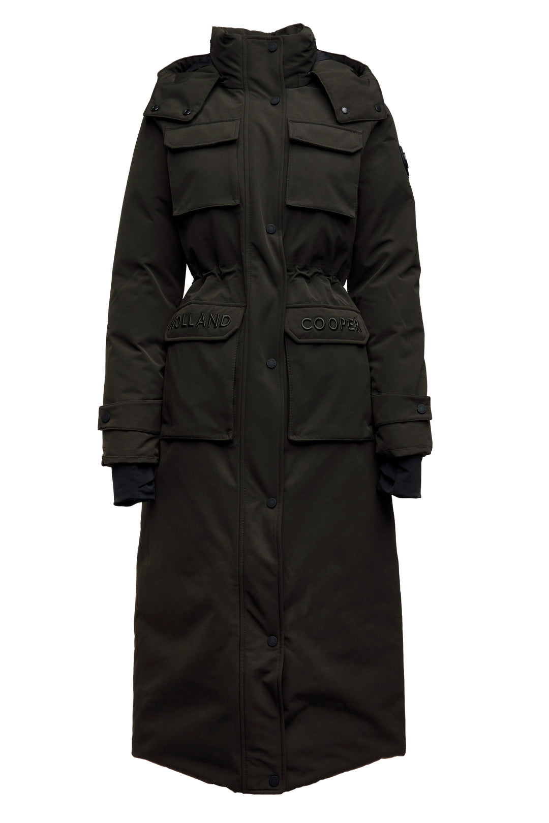 Expedition Longline Coat Dark Olive Holland Cooper