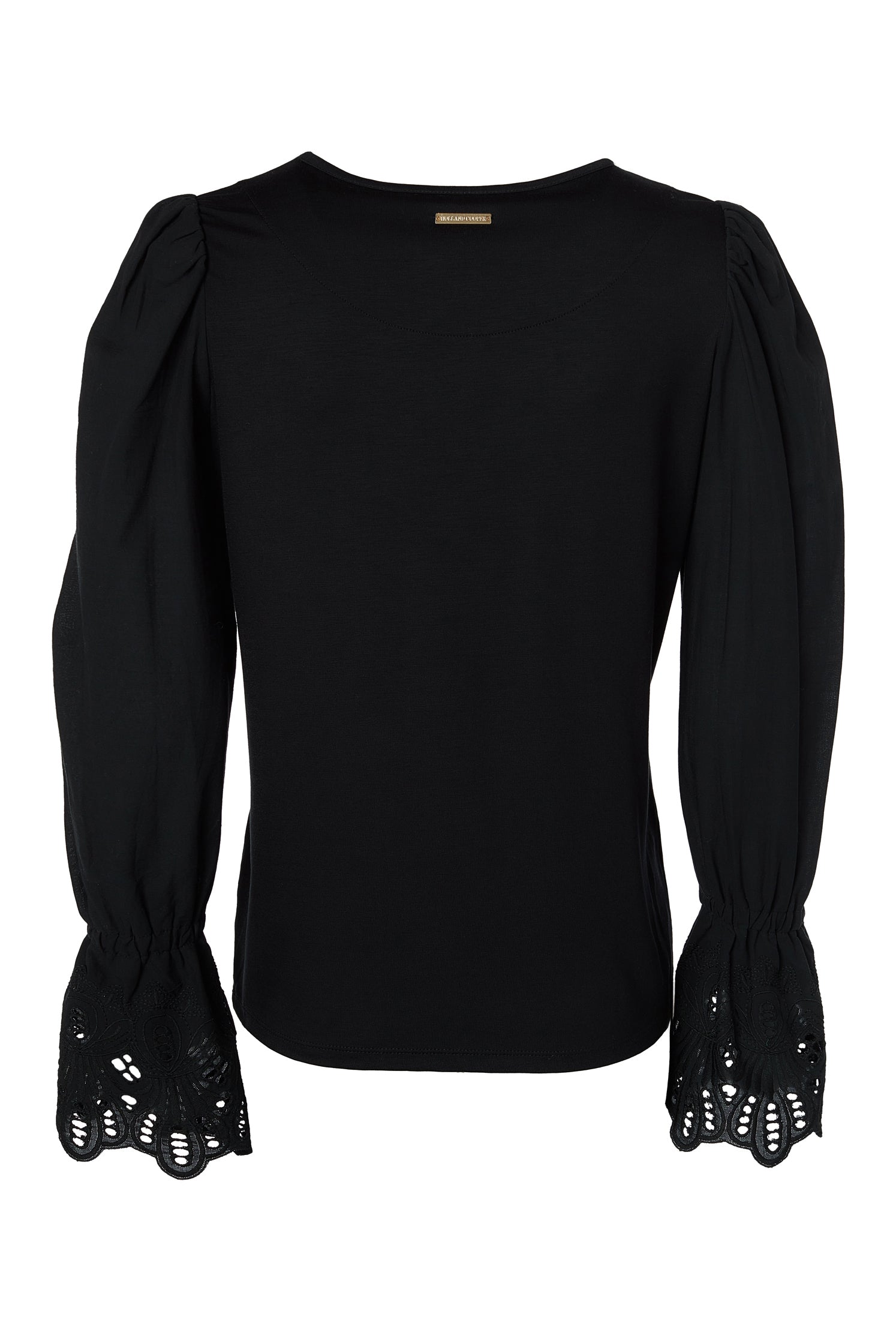 Francesca Jersey Blouse (Black) – Holland Cooper