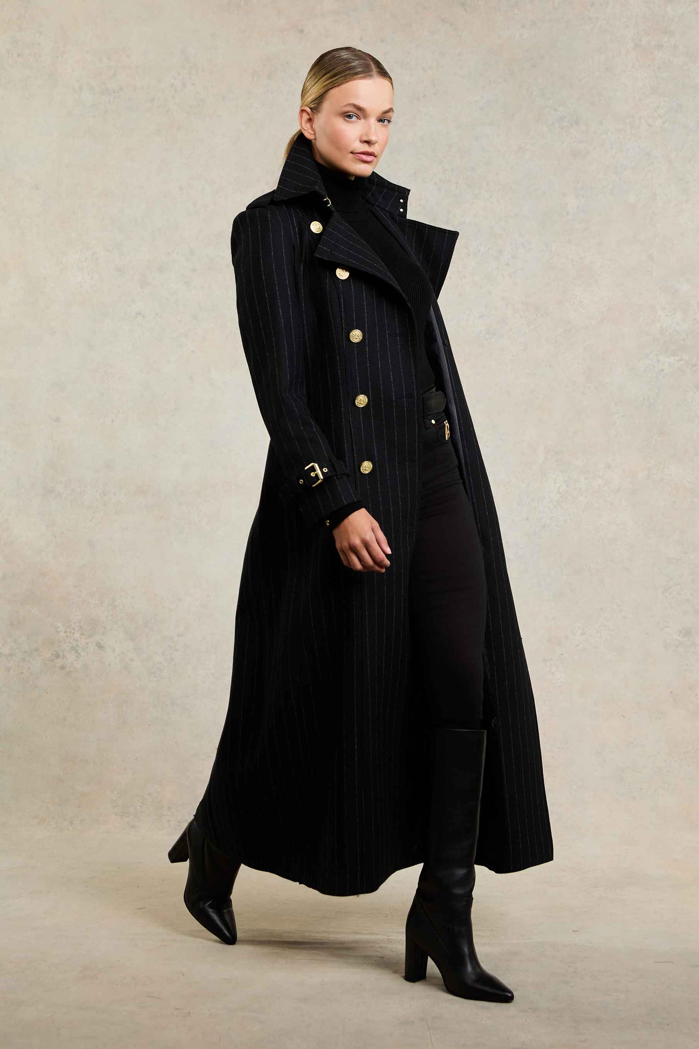 Pinstripe overcoat best sale